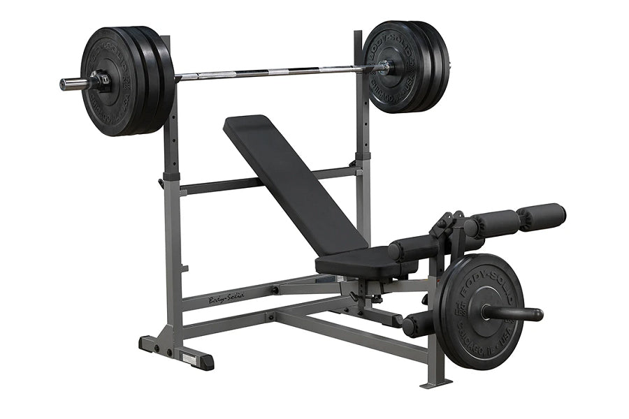 Body Solid PowerCenter Combo Bench (GDIB46L) - Adjustable Weight Bench for Home Gym Strength Training - Perfect for Squats, Bench Press & Full-Body Workouts