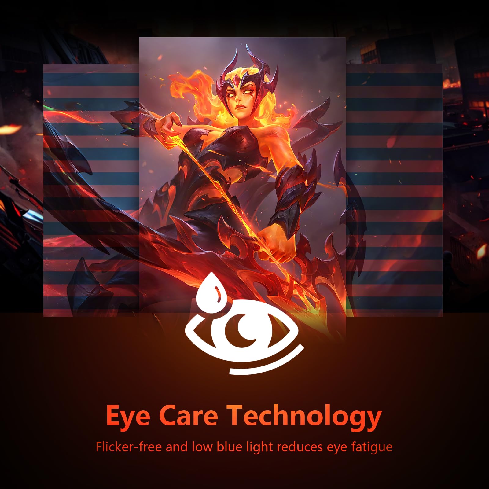 27 inch Curved Gaming Monitor 180Hz Full HD 1080P 1800R LED Computer Display with FreeSync & Eye-Care Technology, VESA Mount, DP & HDMI Ports, IPS Panel - Perfect for Competitive Gaming, Streaming & Home Office Work