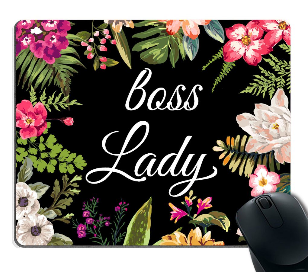 Smooffly Custom Floral Lady Funny Gaming Mouse Pad - Non-Slip Rubber Base, Large Extended Size for PC, Laptop, Office & Home Use - Perfect Gift for Gamers & Professionals