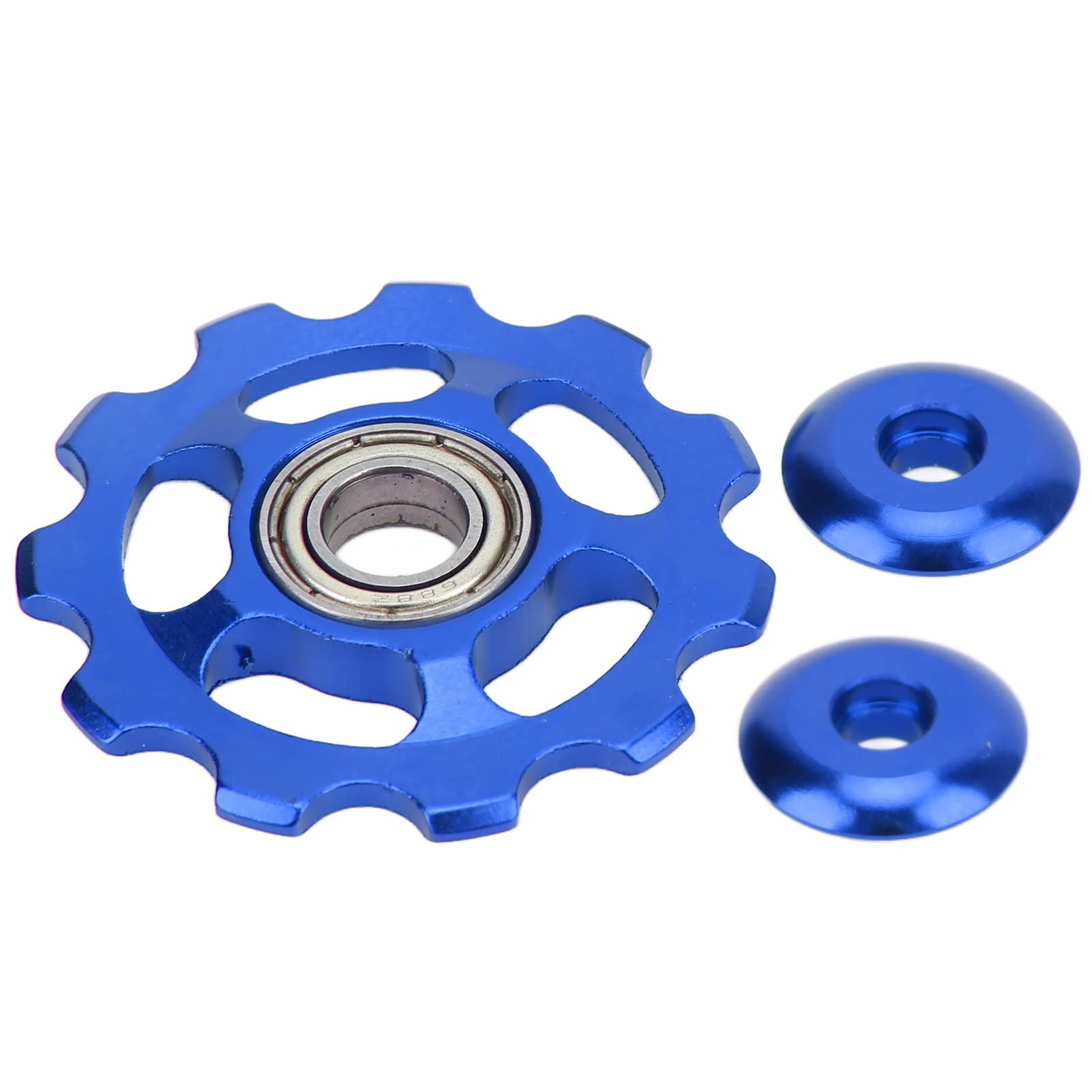 1PC Durable Aluminum Alloy Bicycle Rear Derailleur Pulley - 11T Flywheel Guide Wheel Replacement for Mountain & Road Bikes - Perfect for Outdoor Cycling, Commuting & Trail Riding