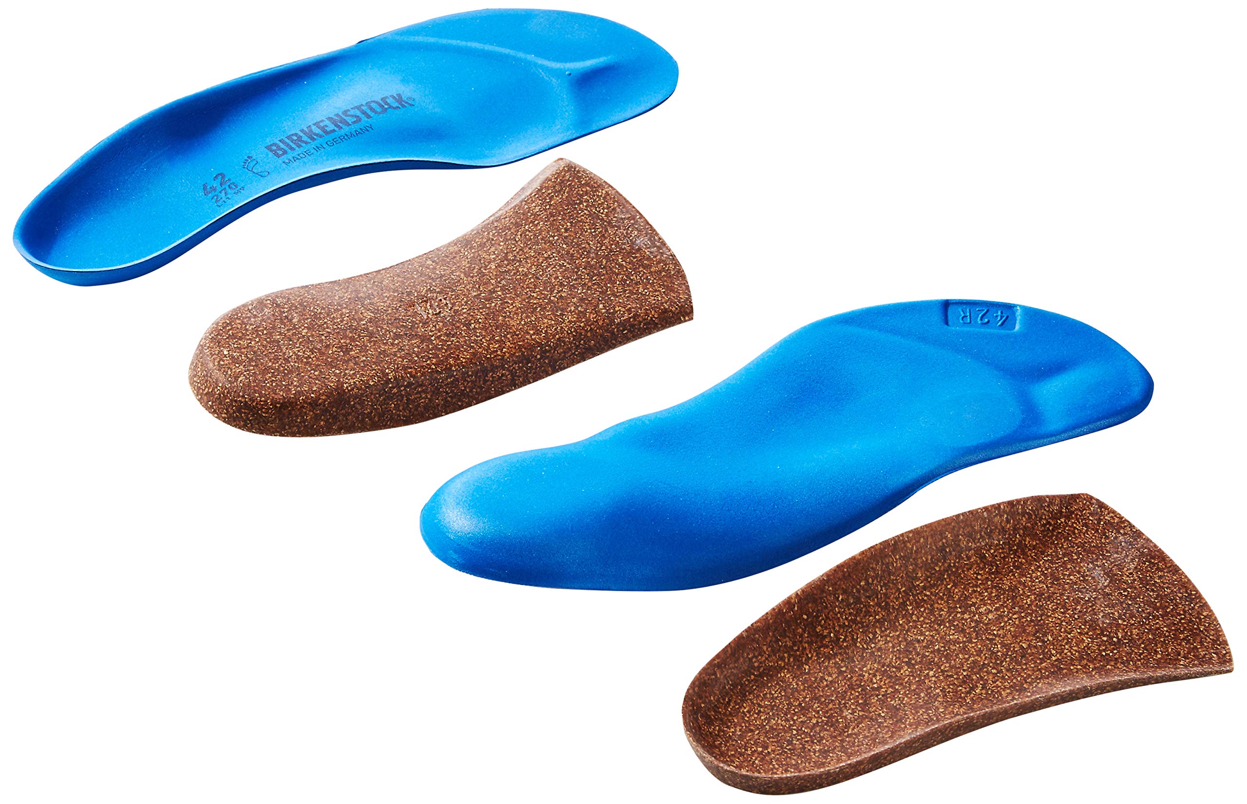 Birkenstock BirkoSport Arch Support Insoles for Adults - Blue, Women's 14-14.5 / Men's 12-12.5 | Comfortable Orthotic Insoles for Walking, Running & Everyday Wear