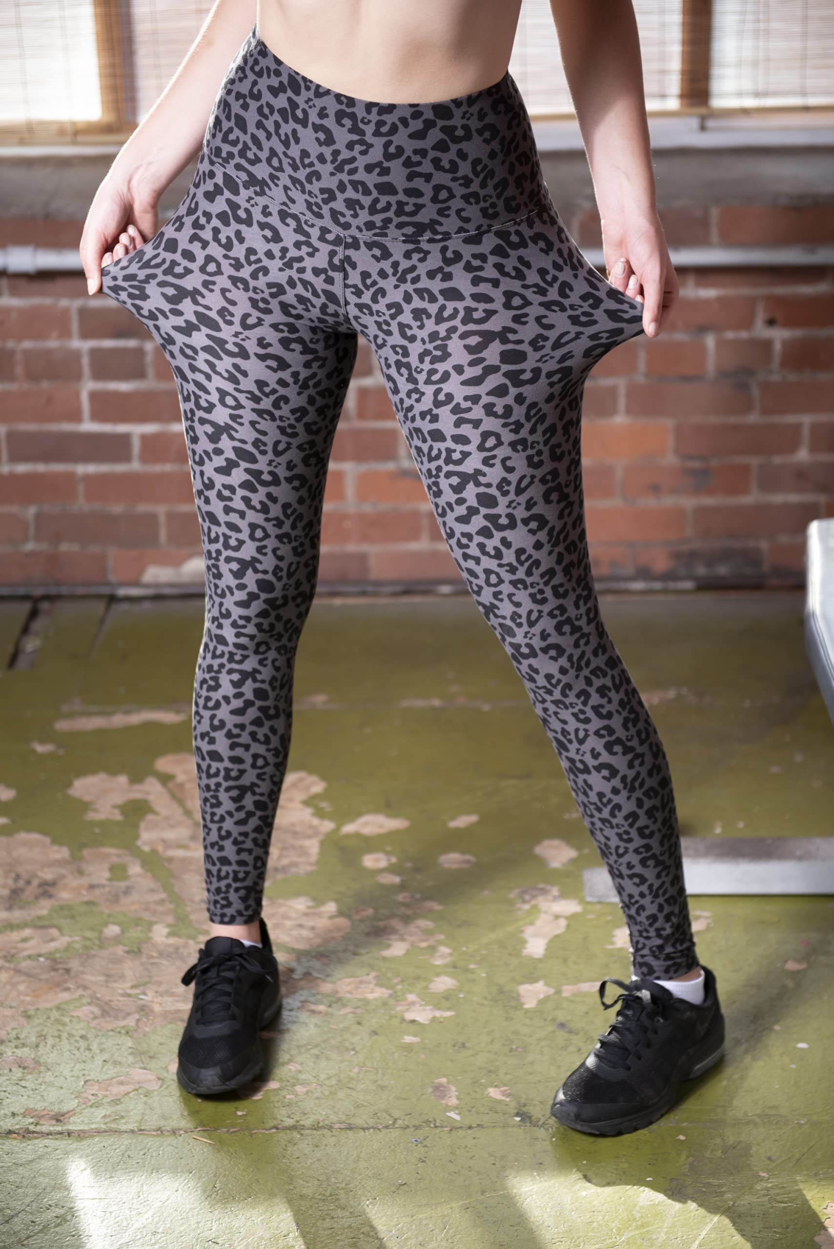 **COMFY FOREVER Plus Size Leggings for Women - High Waist Tummy Control Workout Leggings - Butter Soft Yoga Pants for Running, Gym & Lounge - XXL Black Leopard Print**    *(Perfect for yoga, running, gym workouts, or casual everyday wear!)*
