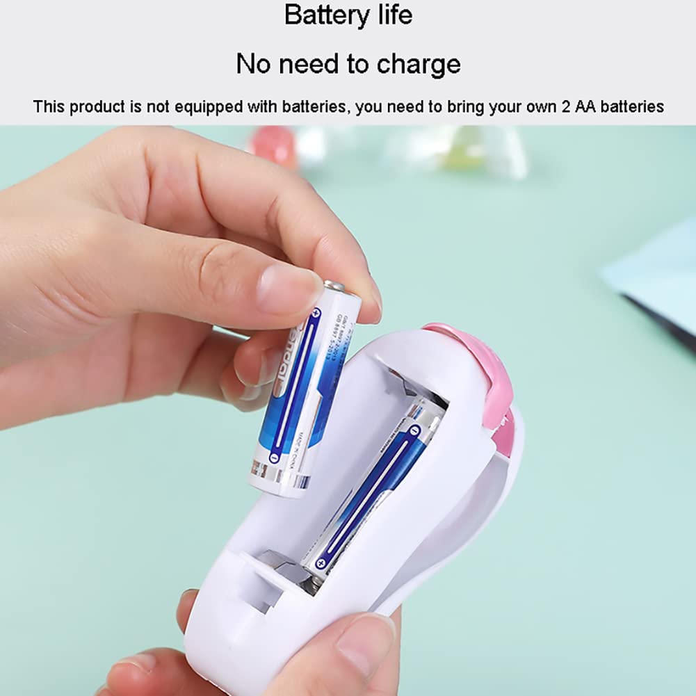 Portable Handheld Heat Sealing Machine for Bags - Compact & Space-Saving Mini Food Sealer - White | Perfect for Home Use, Travel, Camping & Food Storage