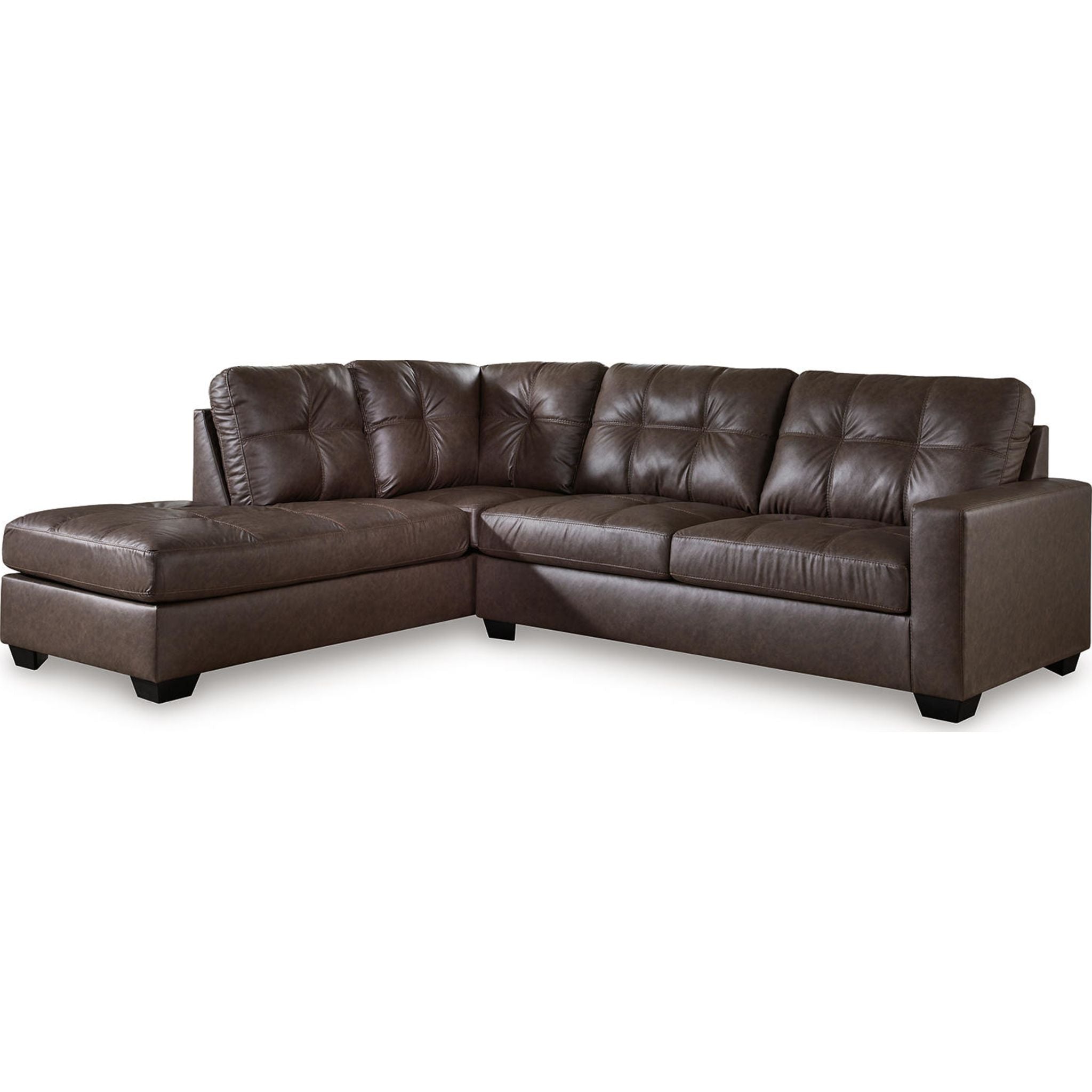 Barlin Mills 2-Piece Sectional Sofa with Chaise Lounge - Modern L-Shaped Couch for Living Room, Family Room & Apartment