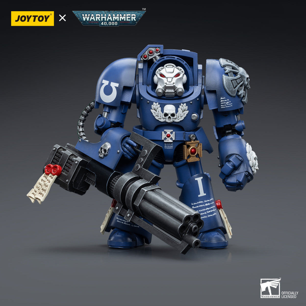 JOYTOY 1/18 Scale Warhammer 40K Ultramarines Terminators Action Figure Set (3-Pack) - Highly Detailed Collectible Miniatures for Tabletop Gaming & Display