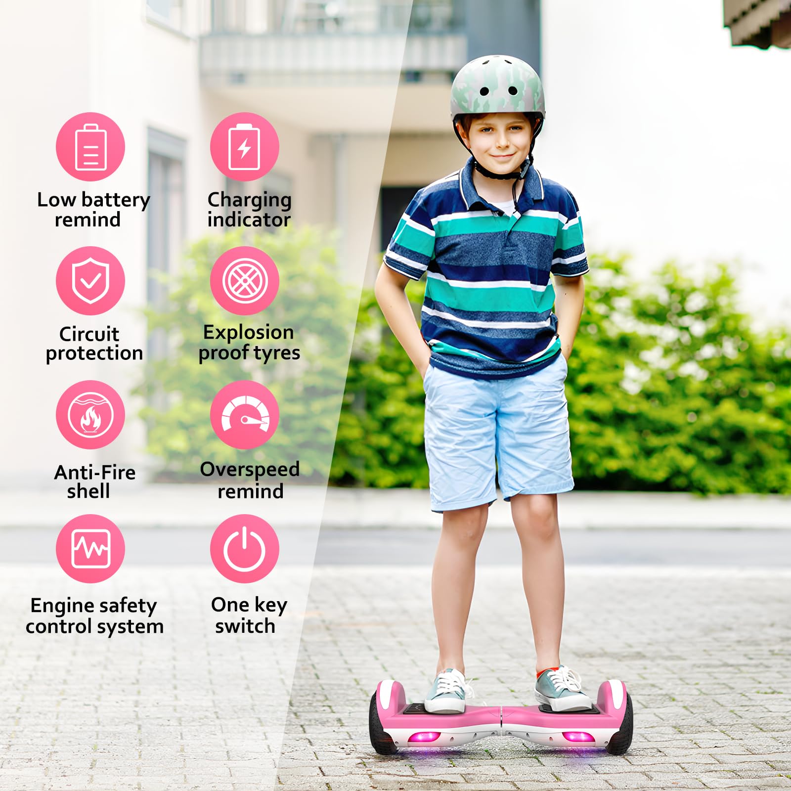 Best 6.5 Inch Two-Wheel LED Scooter for Kids - Light Up Wheels, Durable & Safe - Perfect for Outdoor Play, Commuting & Birthday Gifts