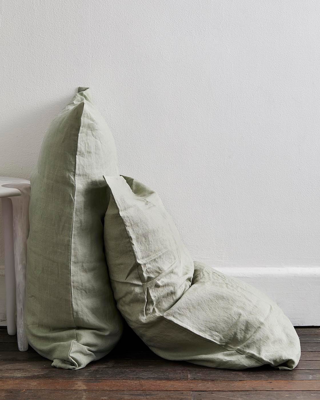 Olive Stripe & Sage Green Bedding Set - Soft & Breathable Cotton Sheets, Duvet Cover & Pillowcases - Perfect for Cozy Bedrooms, Guest Rooms & Dorm Decor