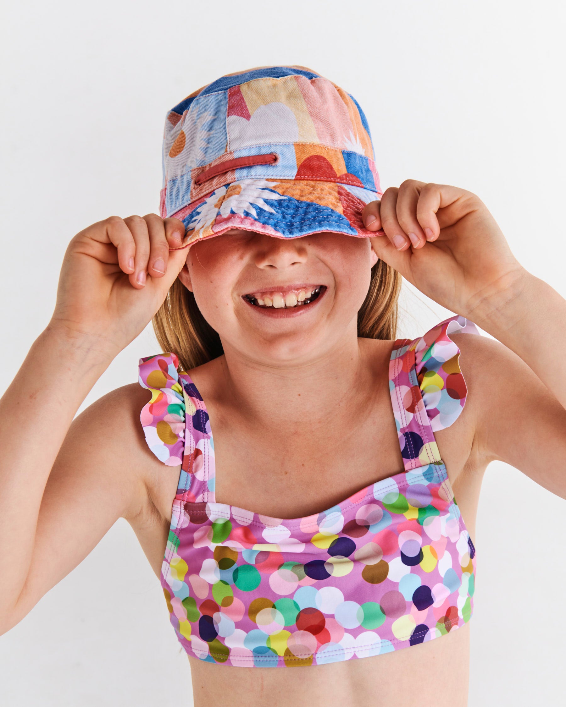 Flower Child Beach Hat - Wide Brim Sun Hat for Women, UPF 50+ UV Protection, Boho Straw Hat for Summer Vacation, Beach, Pool & Outdoor Activities