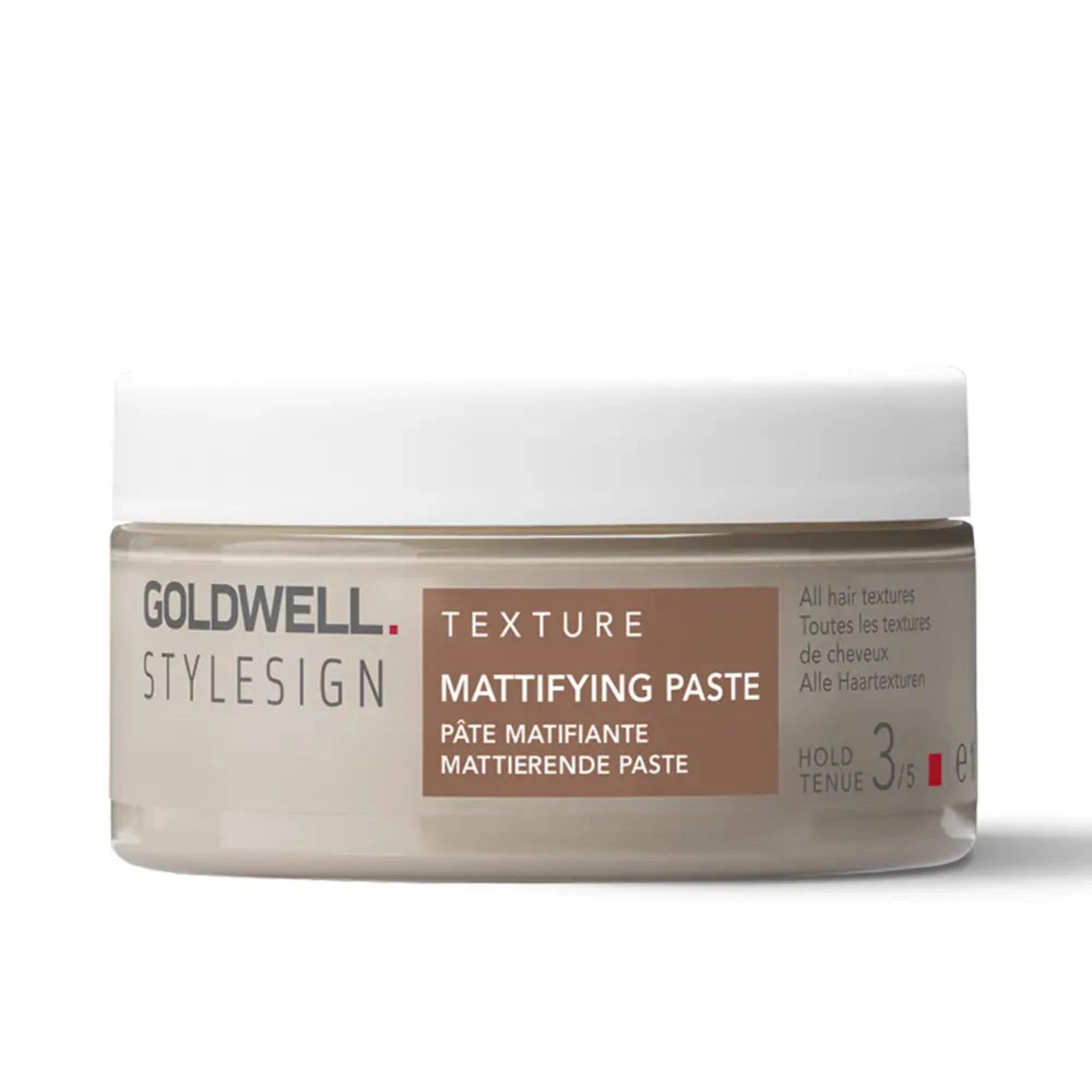 Goldwell StyleSign Texture Mattifying Paste - Matte Hair Styling Wax for Men & Women - Perfect for Textured, Messy & Sleek Hairstyles - Salon Quality Hold & Shine - Great for Everyday, Parties & Special Events