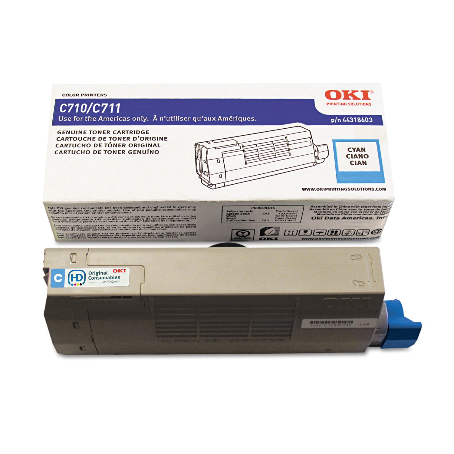 High-Yield OKIDATA Cyan Toner Cartridge - 11,500 Pages | Compatible with Select Printers | Ideal for Office & Home Printing Needs