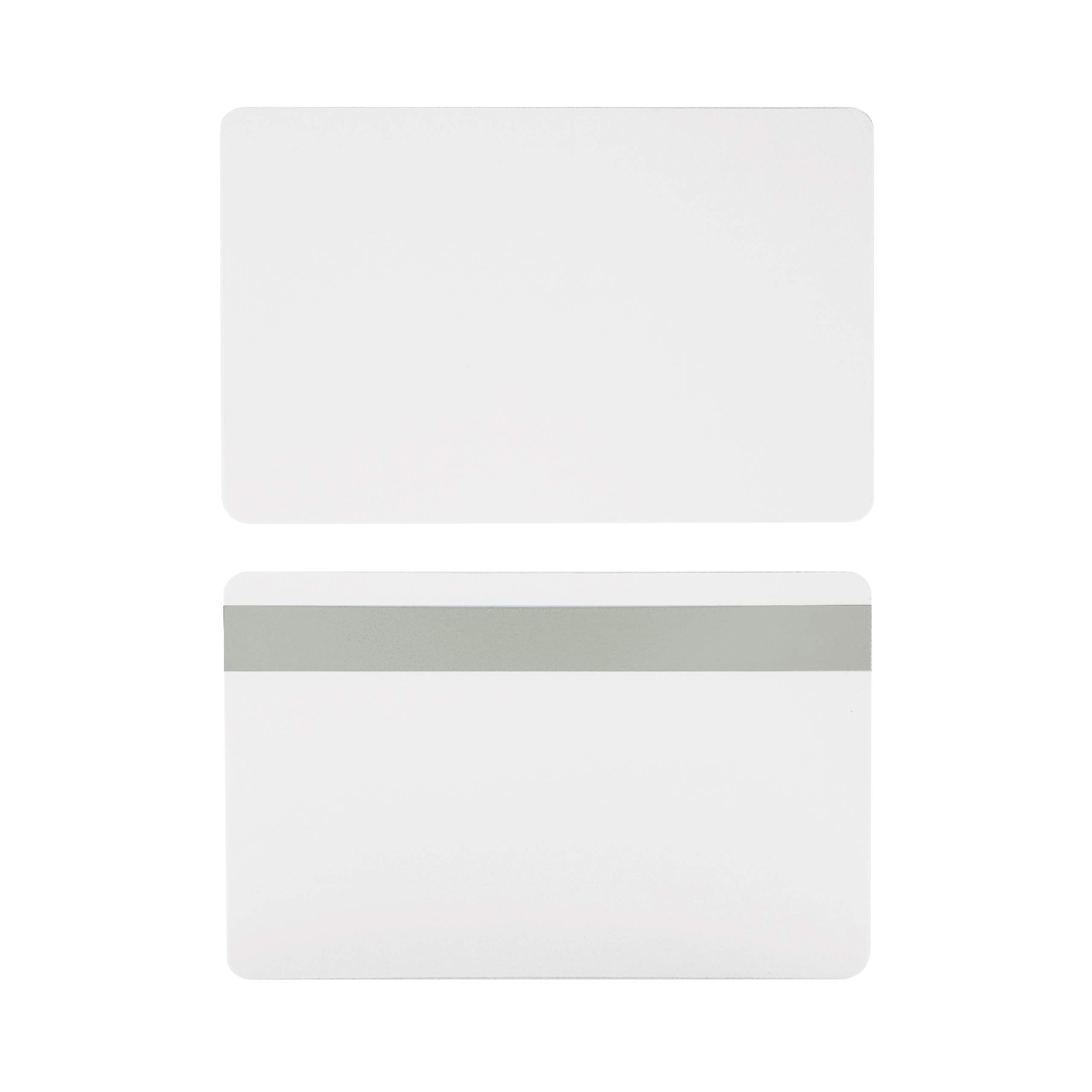 500 Premium White PVC CR80 Credit Card Blanks - 30 Mil HiCo Silver Magnetic Stripe for ID, Loyalty & Gift Cards | Durable & Standard Size for Printing & Encoding