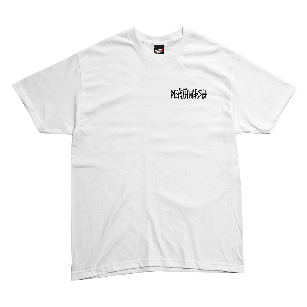Deathwish Trapped Short Sleeve T-Shirt - White | Skater Streetwear for Men & Women | Perfect for Skateboarding, Concerts & Casual Wear