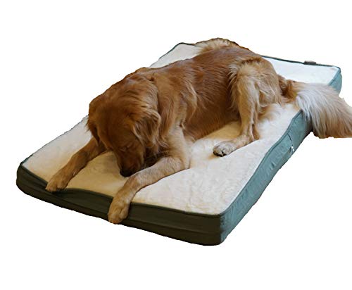 Fleece Plush Top with Green Canvas four sides