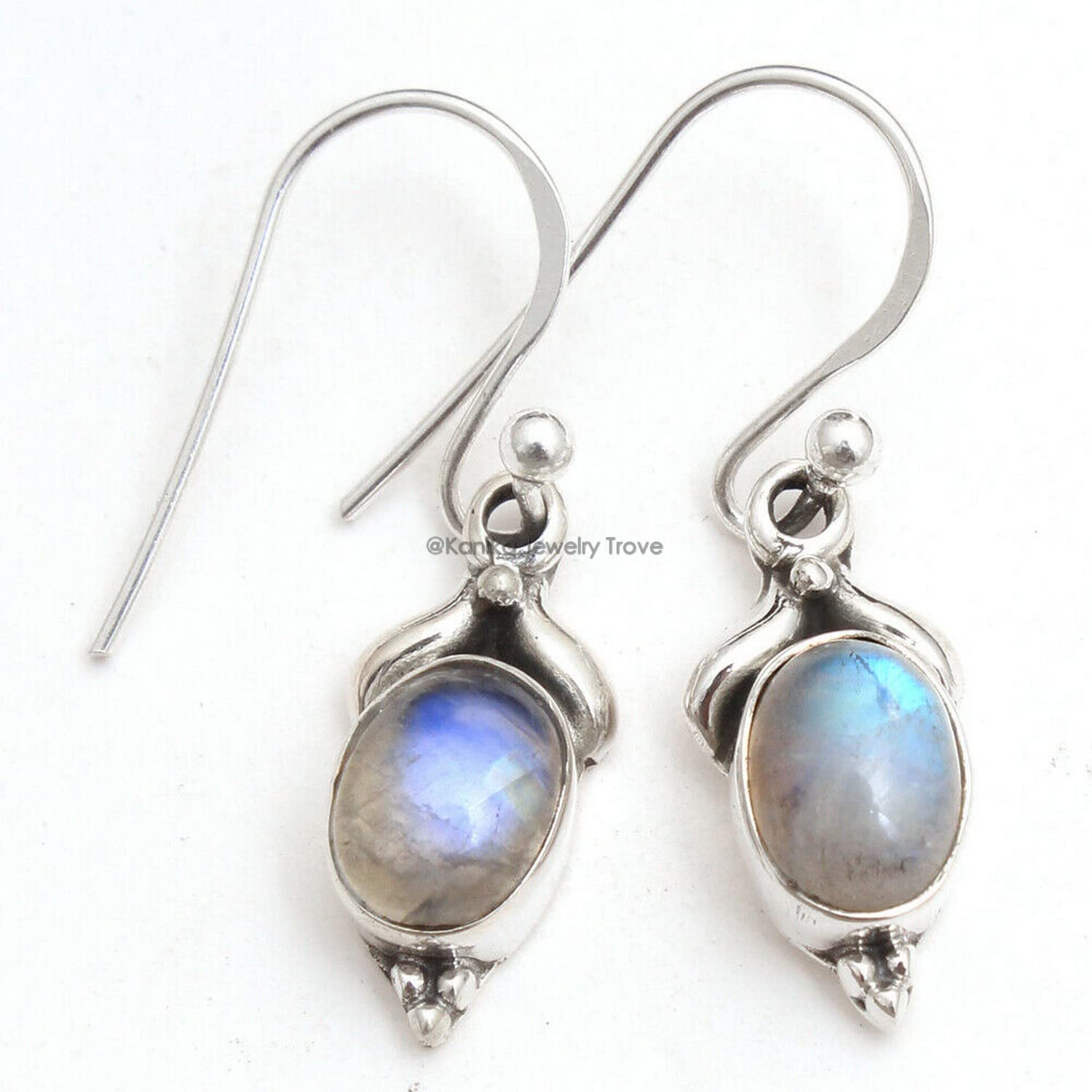 925 Sterling Silver Moonstone Drop & Dangle Earrings for Women | Handmade Boho Jewelry | Gift for Her | Perfect for Weddings, Parties & Everyday Wear