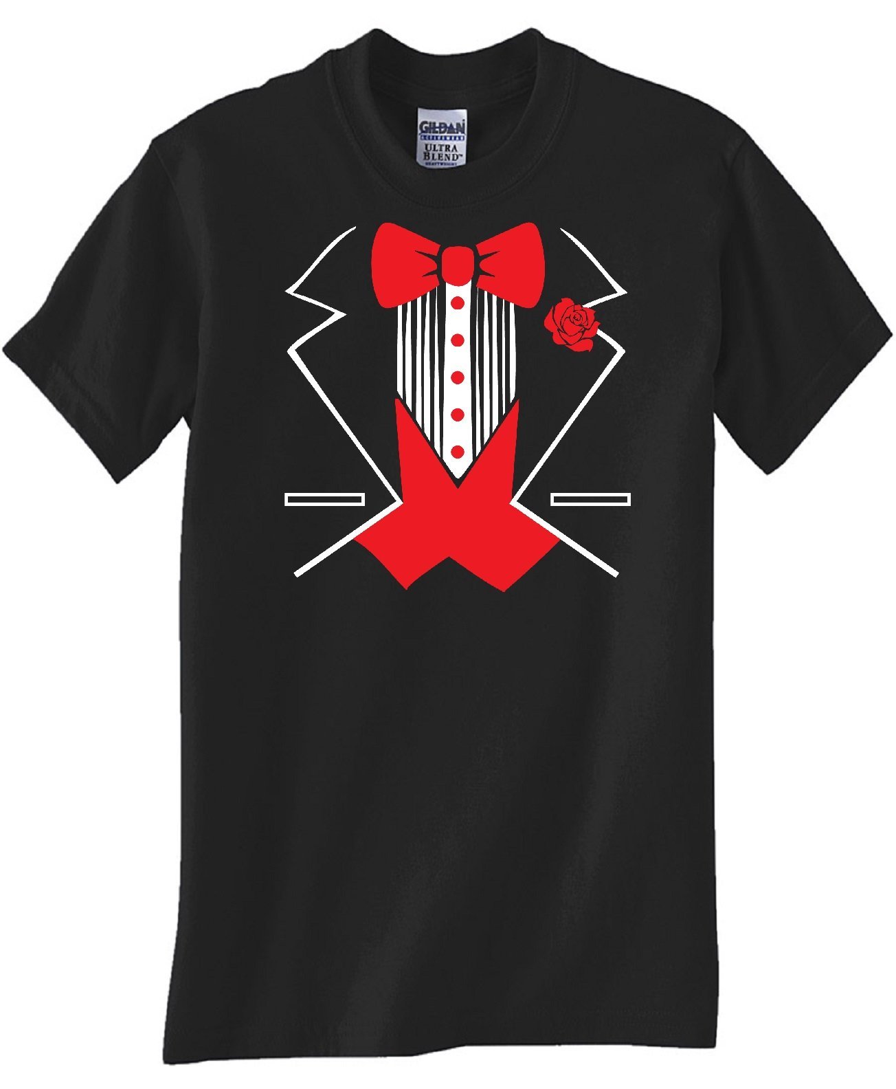 STUFF WITH ATTITUDE Tuxedo Black T-Shirt - Stylish Graphic Tee for Men | Perfect for Casual Wear, Parties & Everyday Outfits