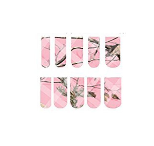 Pink Camo Full Nail Decals - Water Slide Nail Wraps for DIY Nail Art | Perfect for Parties, Salons & Everyday Fashion