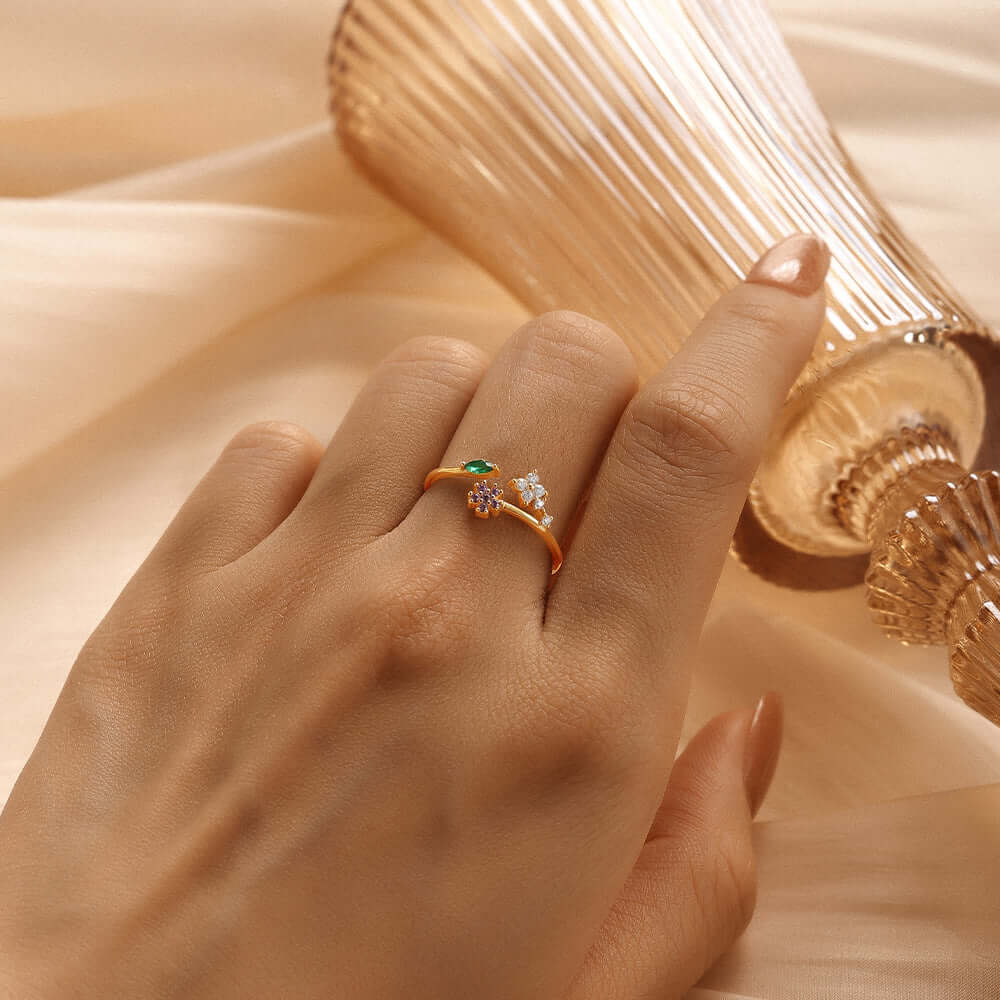 Love Heart Bow Stackable Ring | R515 | Elegant & Dainty Jewelry for Women | Perfect for Valentine's Day, Anniversary & Everyday Wear