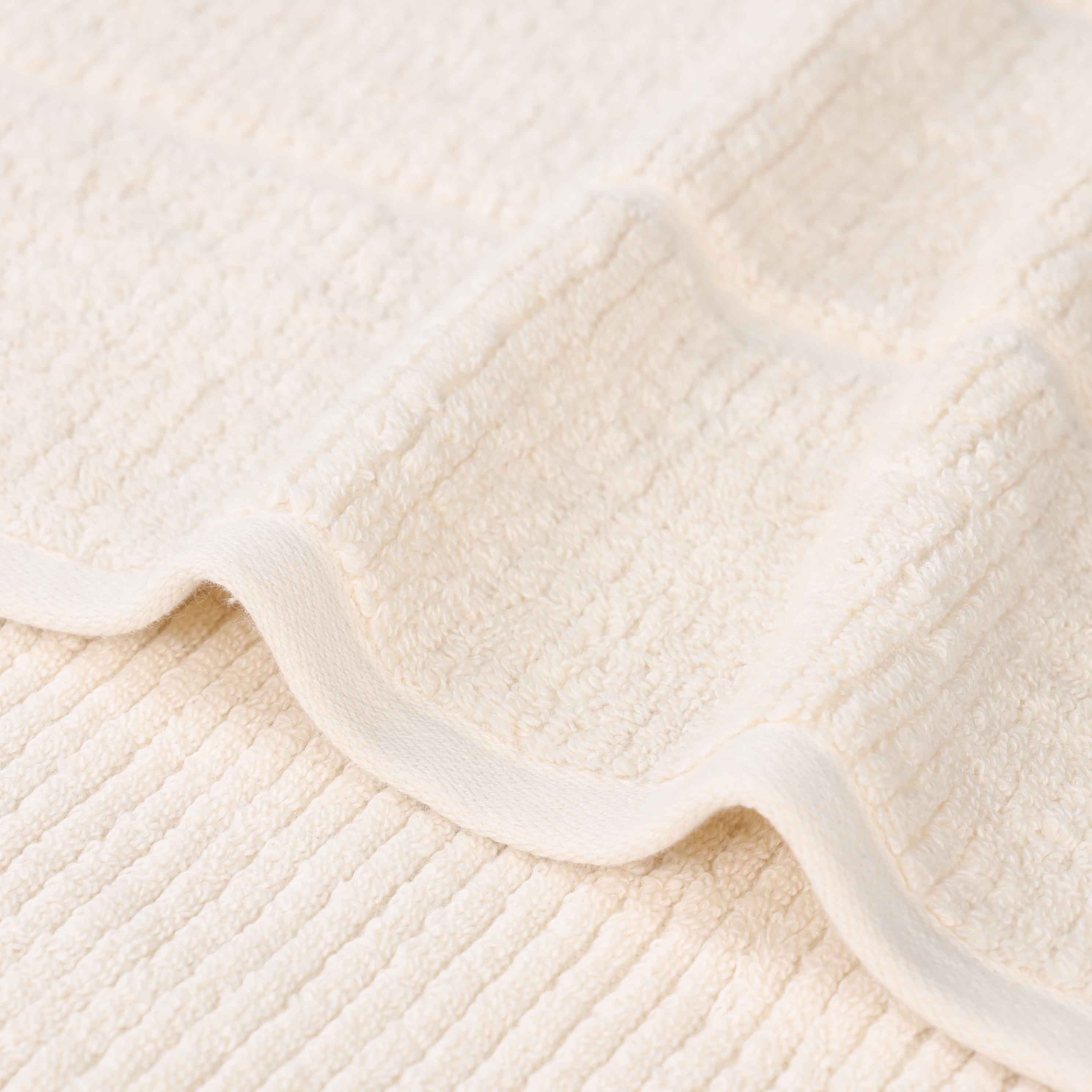 Milo Smart Twist Cotton Solid Ribbed Design Bath Sheets, Set of 2 - Ultra Soft & Absorbent Luxury Towels for Spa, Bathroom & Beach Use
