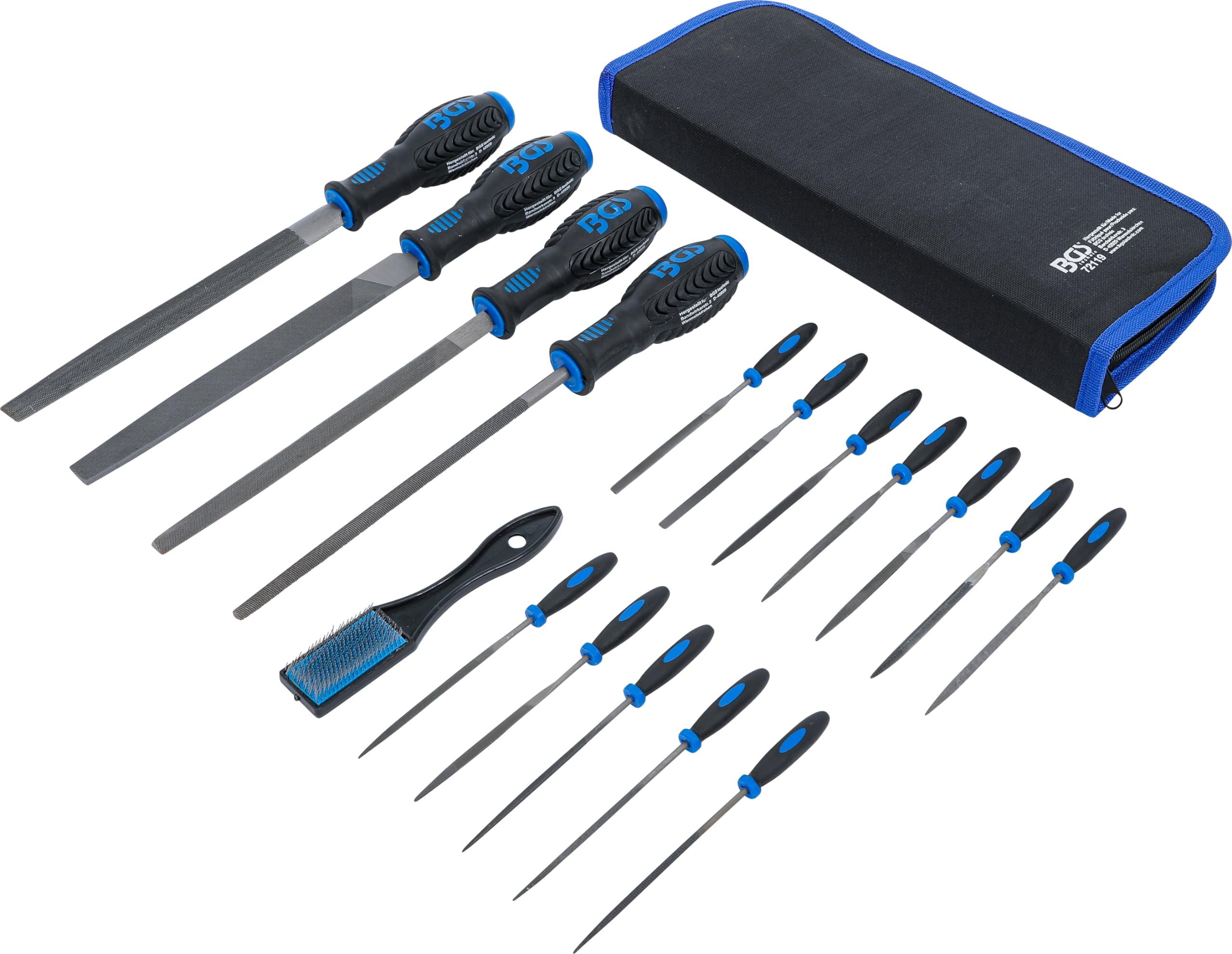 BGS 72119 Professional 17-Piece Workshop File and Needle File Set - Precision Tools for Metalworking, Woodworking & DIY Projects