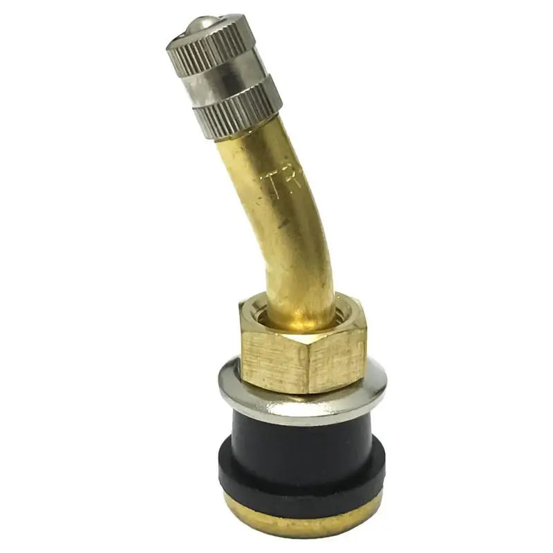 AA TR500A 23 Degree Bent Clamp Tubeless Truck Tire Valve (Each) - Heavy Duty Valve Stem for Semi Trucks & Trailers, Ideal for Off-Road & Commercial Vehicles