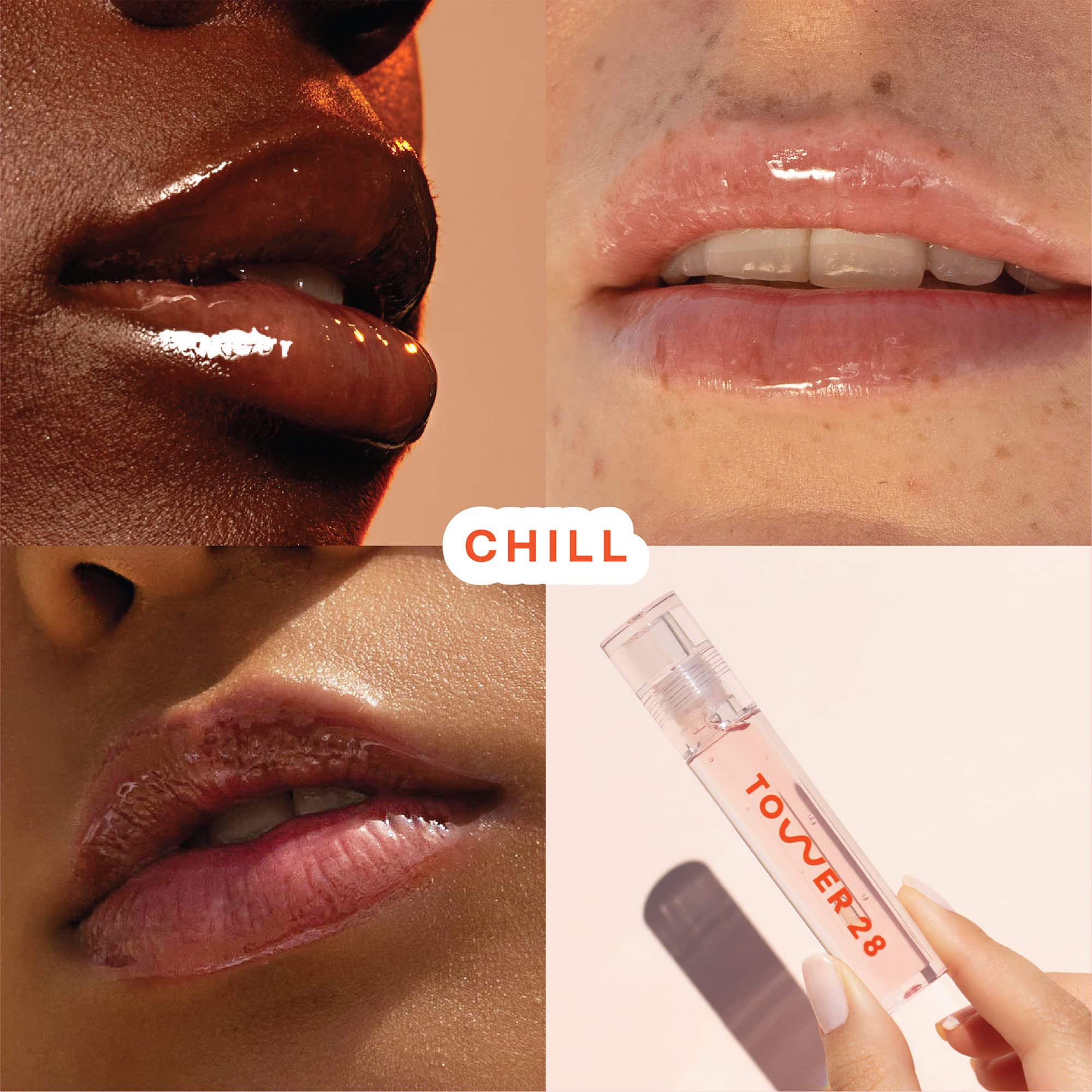 Tower 28 ShineOn Lip Jelly - Vegan Hydrating Lip Gloss in Clear with Apricot & Raspberry Seed Oil | Non-Sticky, Cruelty-Free, Clean Formula | Perfect for Daily Moisture & Natural Makeup Looks