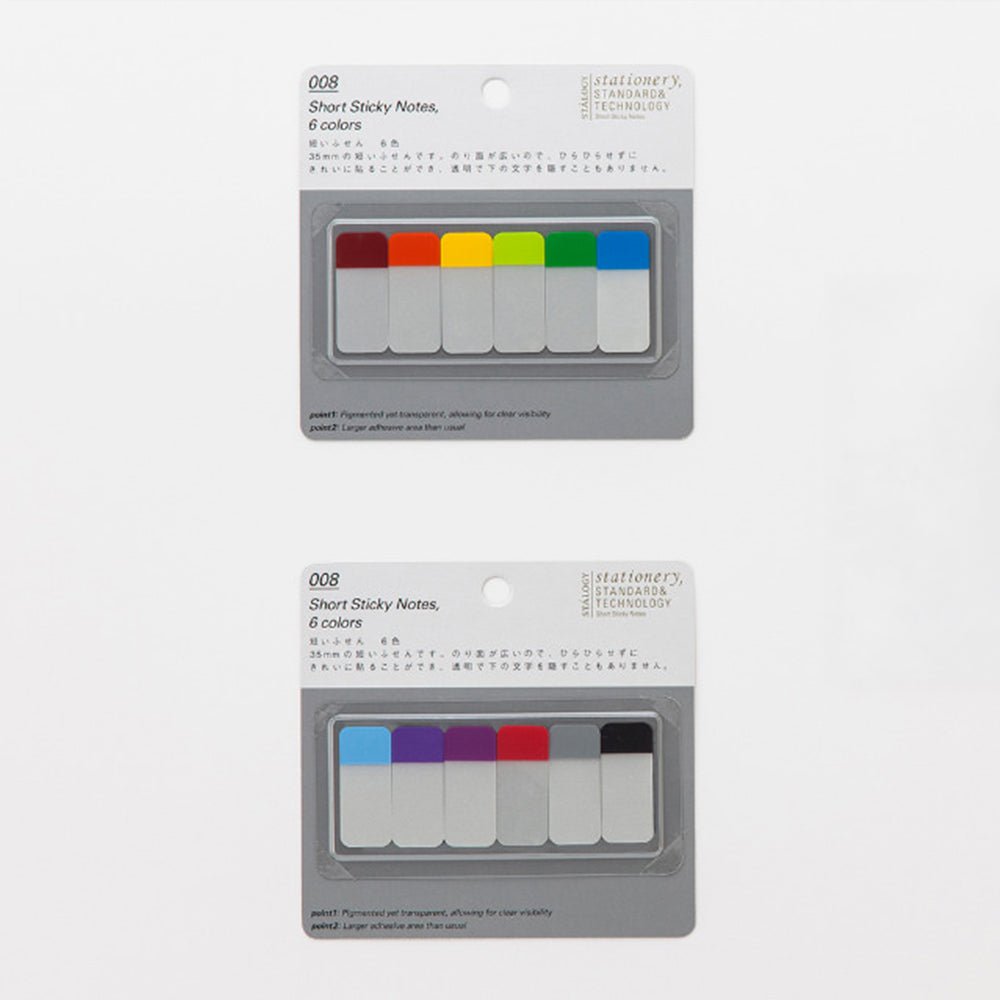 STALOGY Short Sticky Notes - 3x3 Inch Repositionable Memo Pads, 5 Bright Colors for Office, School & Home Organization - Perfect for Planners, Journals & Wall Reminders