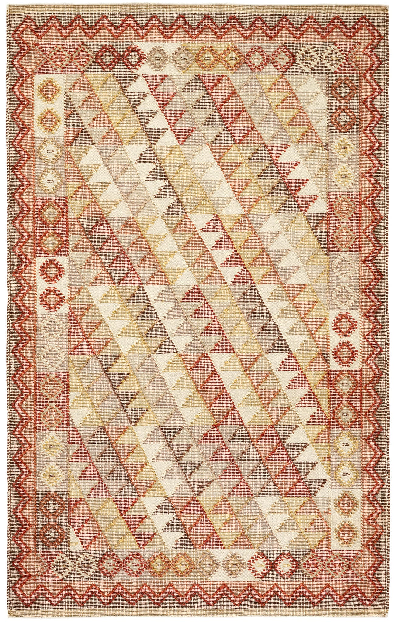 Handwoven Wool Area Rug - Soft & Durable Alford Collection | Perfect for Living Room, Bedroom & Home Decor