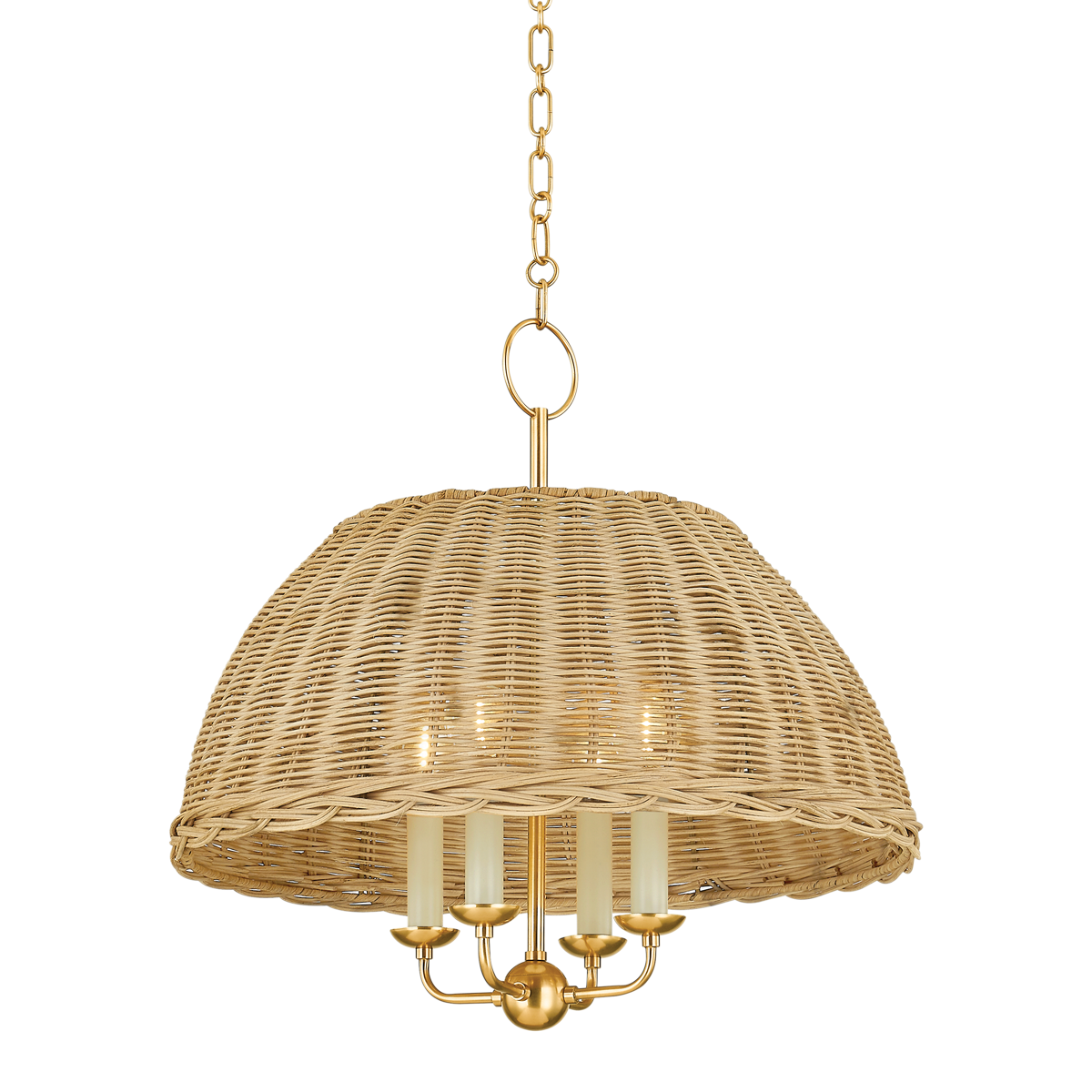 Vintage Arwen Chandelier in Aged Brass - Elegant Antique Brass Ceiling Light Fixture for Dining Room, Living Room, or Bedroom Lighting