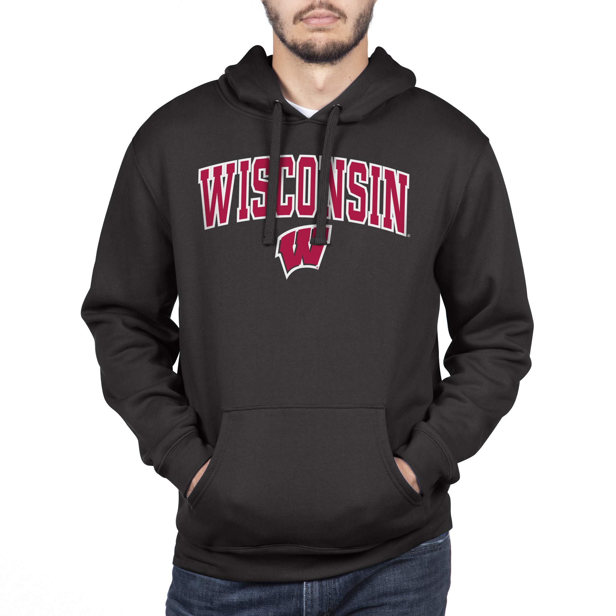 Elite Fan Shop Men's Arch Hoodie Sweatshirt - Premium Cotton Pullover Hooded Sweatshirt for Men | Casual Streetwear, Gym & Outdoor Activities