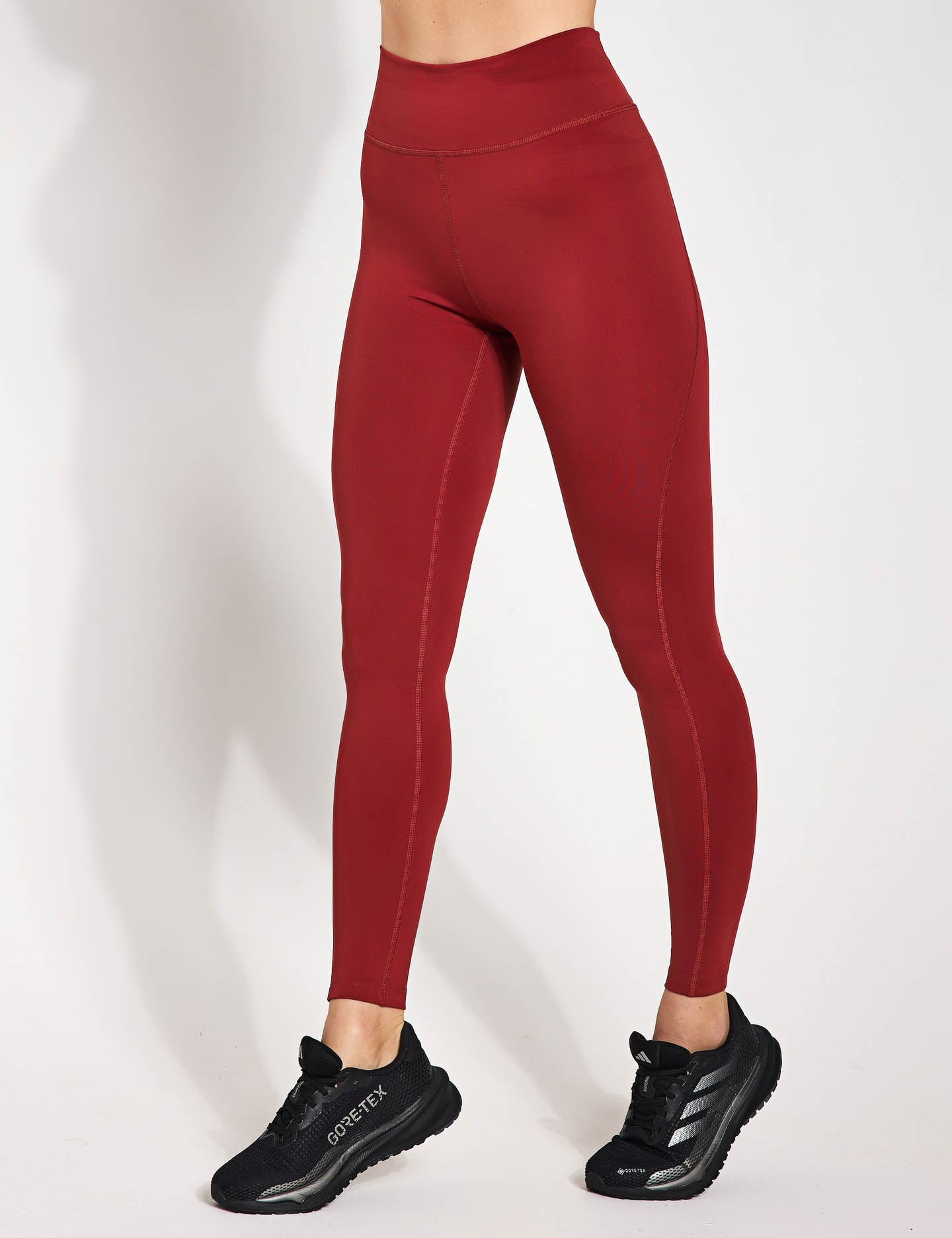 All Me Essentials Full Length Leggings - High Waisted Yoga Pants for Women, Soft & Stretchy Workout Leggings (Ruby Color) - Perfect for Yoga, Gym, Running & Everyday Wear