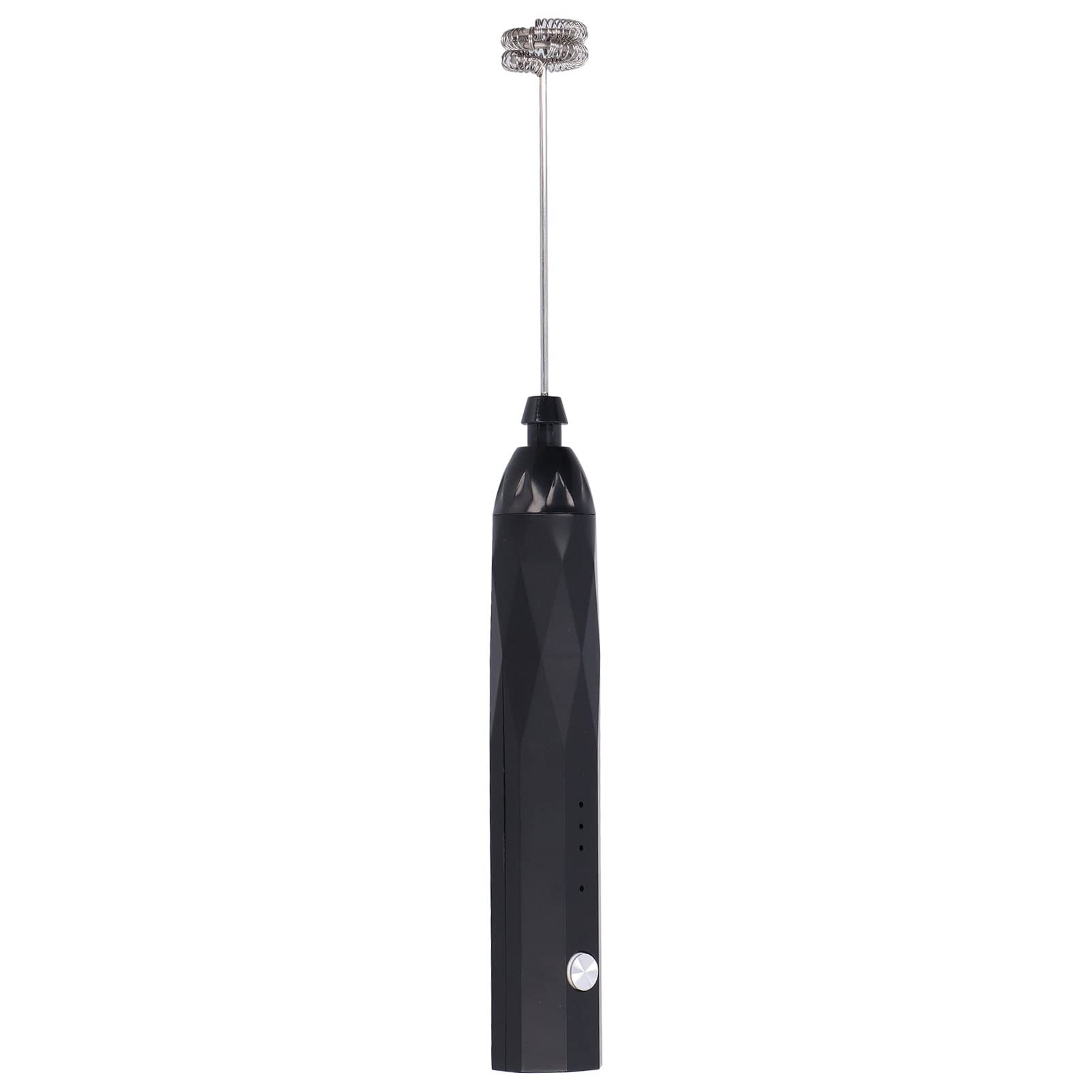Professional Handheld Milk Frother - USB Rechargeable, Low Noise, High-Quality Foam Maker for Coffee, Latte & Cappuccino - Perfect for Home, Restaurant & Coffee Shop (Black) - Ideal for Baristas & Coffee Lovers