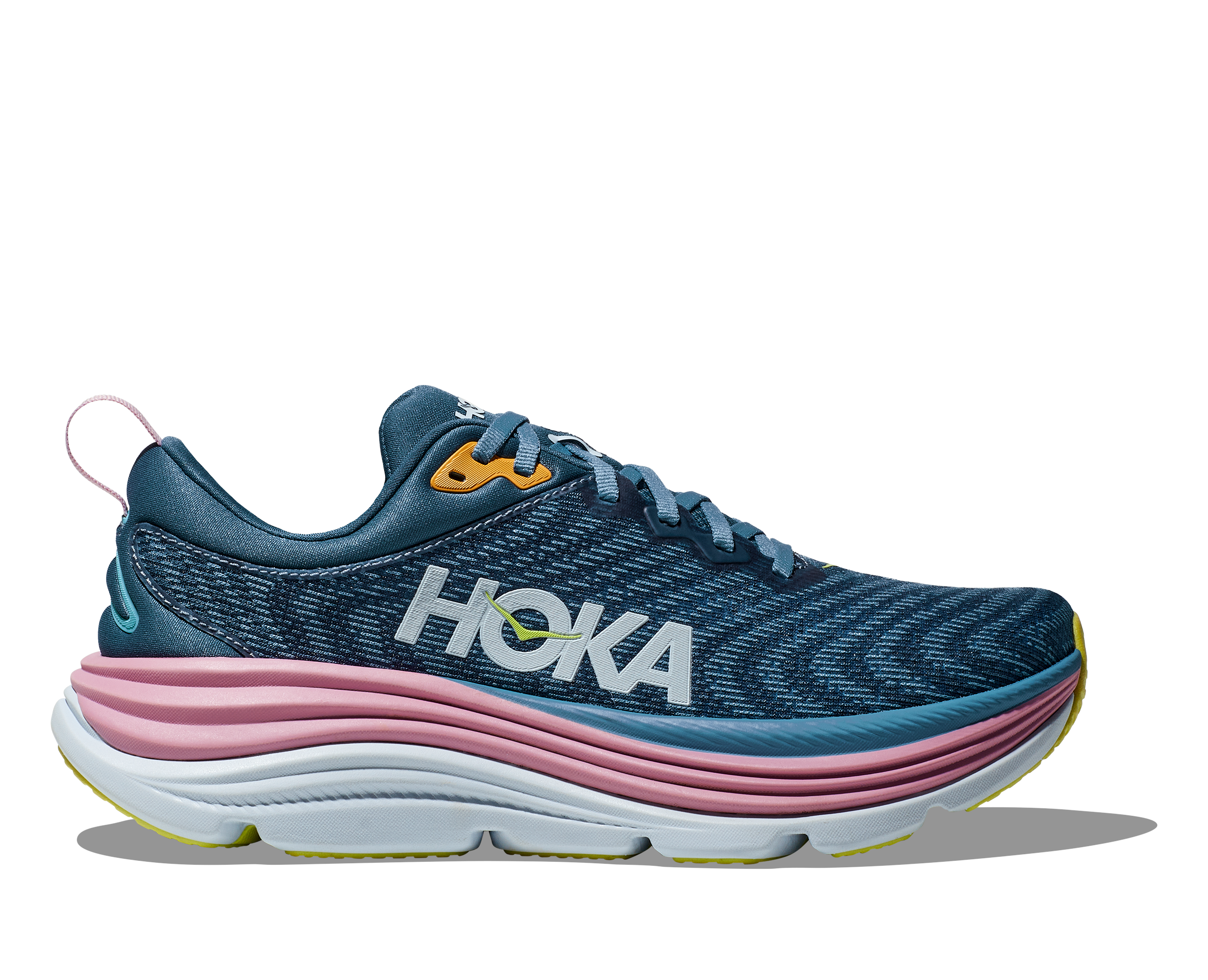 Women's HOKA Gaviota 5 Running Shoes (RHD, Real Teal/Shadow) - Stability & Cushion for Road Running, Walking & Everyday Comfort