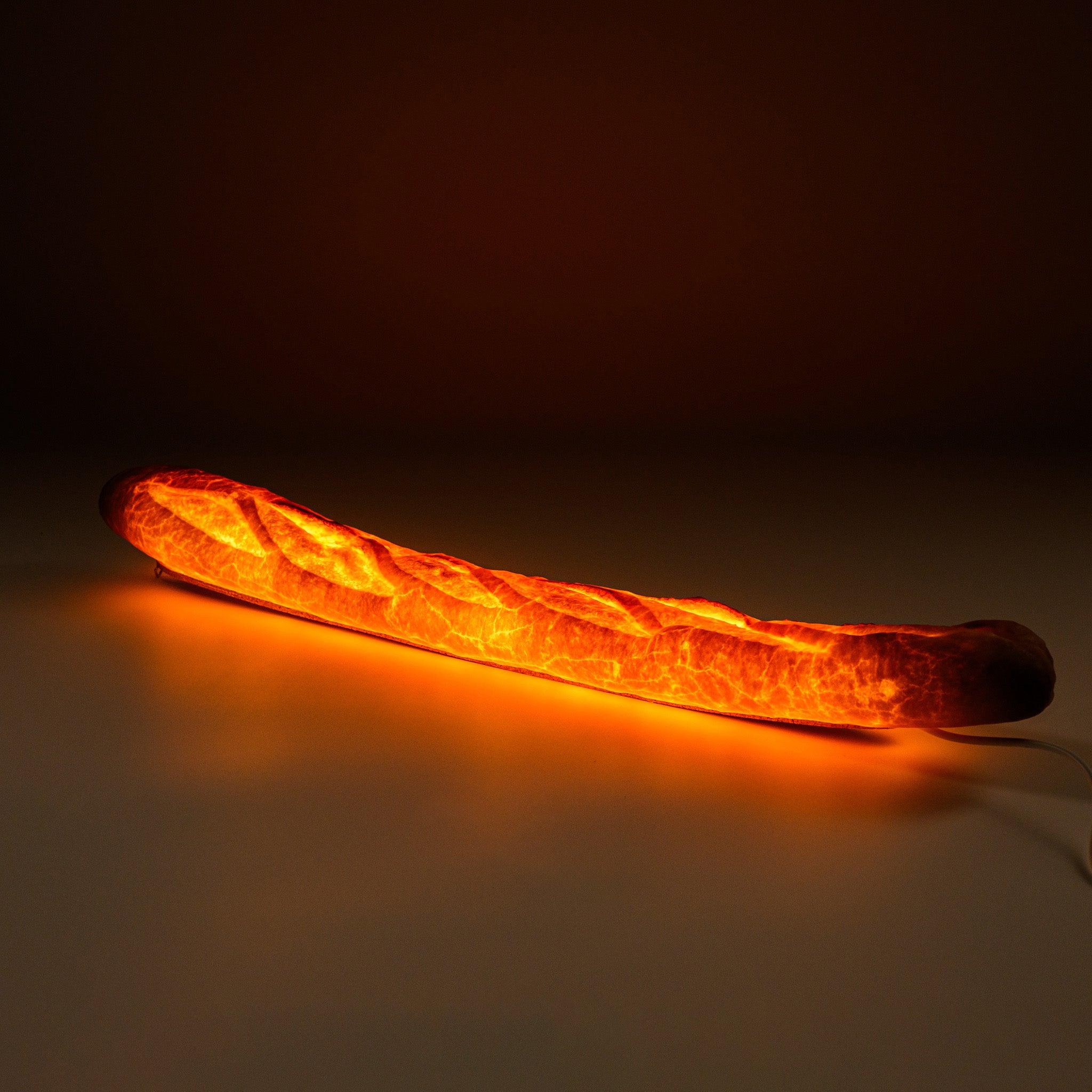 PAMPSHADE Real Bread Lamp - Baguette Style Art Light by Yukiko Morita | Unique Home Decor for Kitchen, Bakery & Cozy Living Spaces