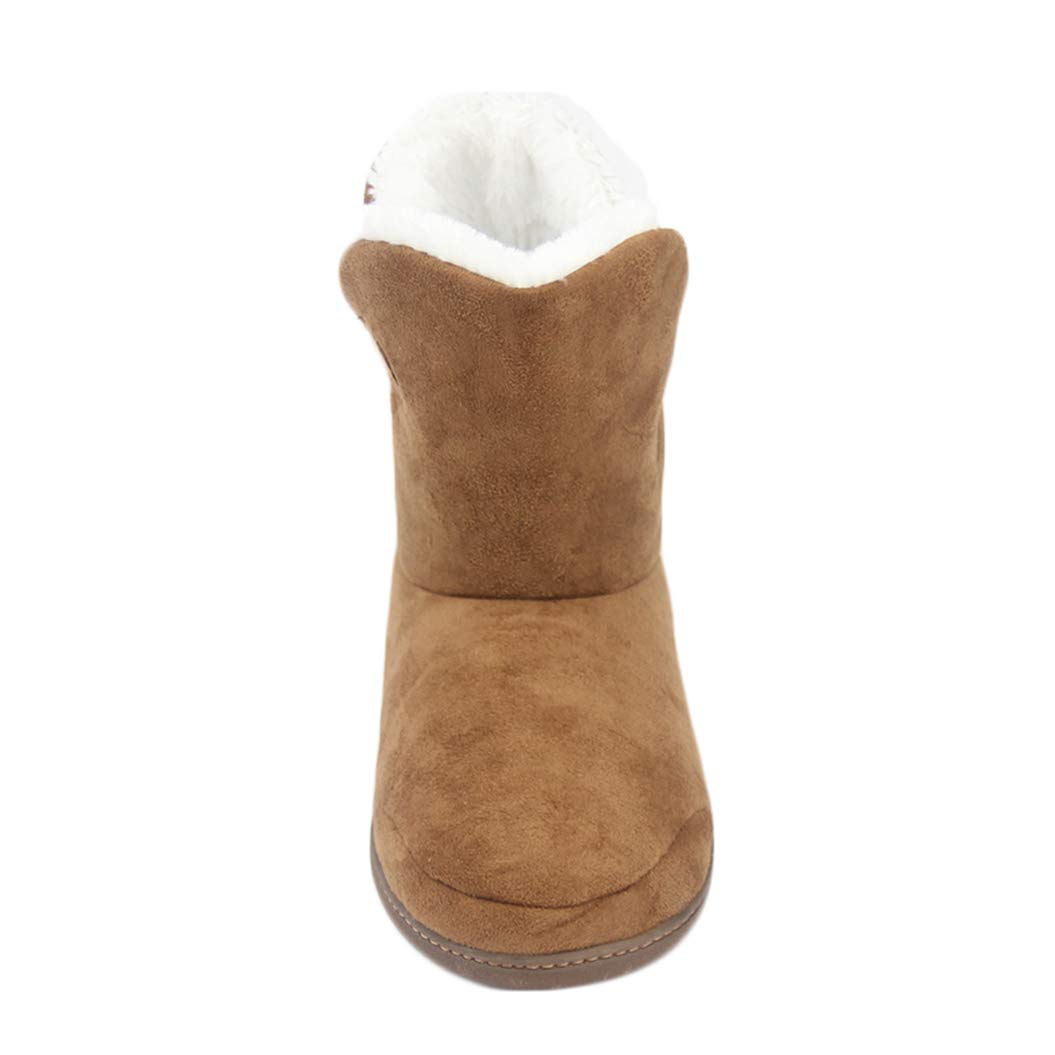 Women's Winter Memory Foam Slippers - Warm Indoor/Outdoor House Boots with Soft Cushioning - Perfect for Home, Office & Travel Comfort