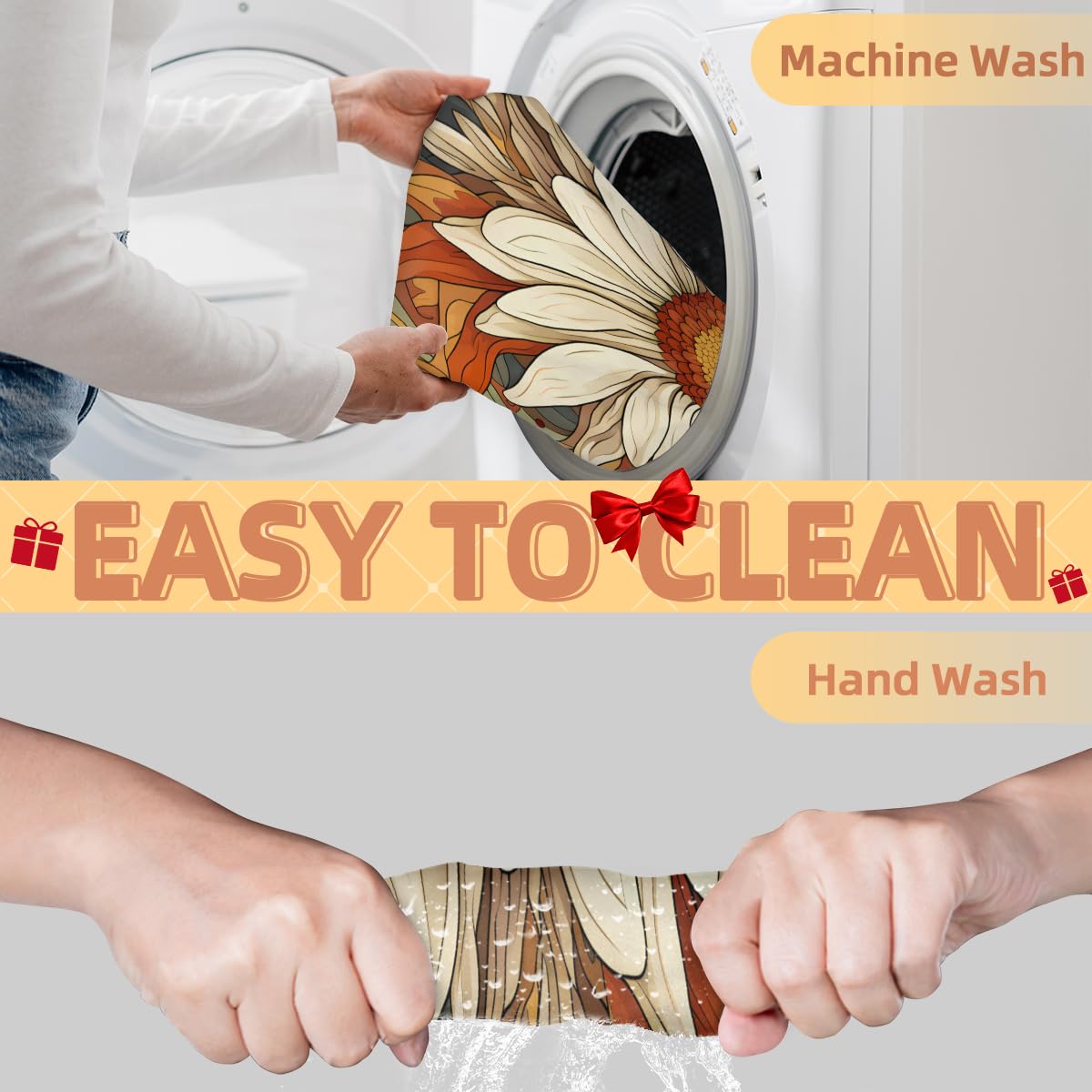 Men's Daisy Flower Beard Shaving Bib - Waterproof Hair Dye Apron for Barbers & Stylists, Makeup Artist Cape with Sink Hair Catcher - Perfect for Home Grooming, Salon Use & Gift Giving