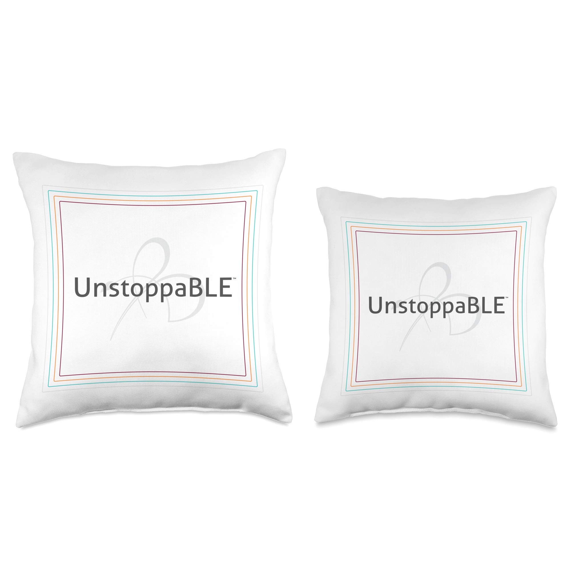 Unstoppable Square Throw Pillow - Soft Decorative Cushion for Sofa, Bed & Home Decor - Perfect for Living Room, Bedroom & Office