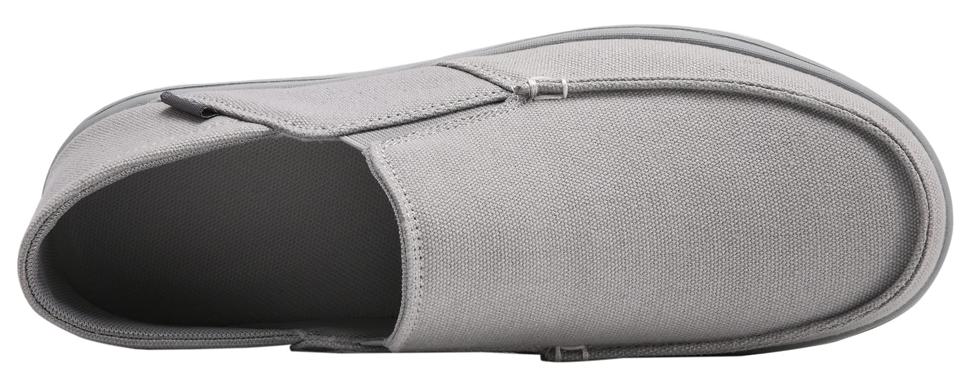 Men's Slip On Canvas Loafers - Comfortable Boat Shoes with Non-Slip Rubber Sole | Casual Deck Shoes for Walking, Travel & Outdoor Activities