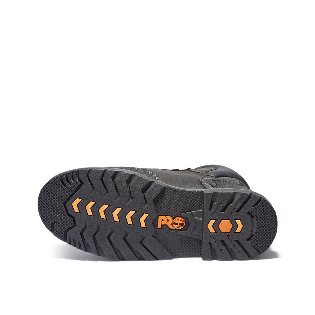 6 Inch Steel Toe Work Boots with Internal Met Guard - Black Safety Shoes for Construction, Warehouse & Industrial Work