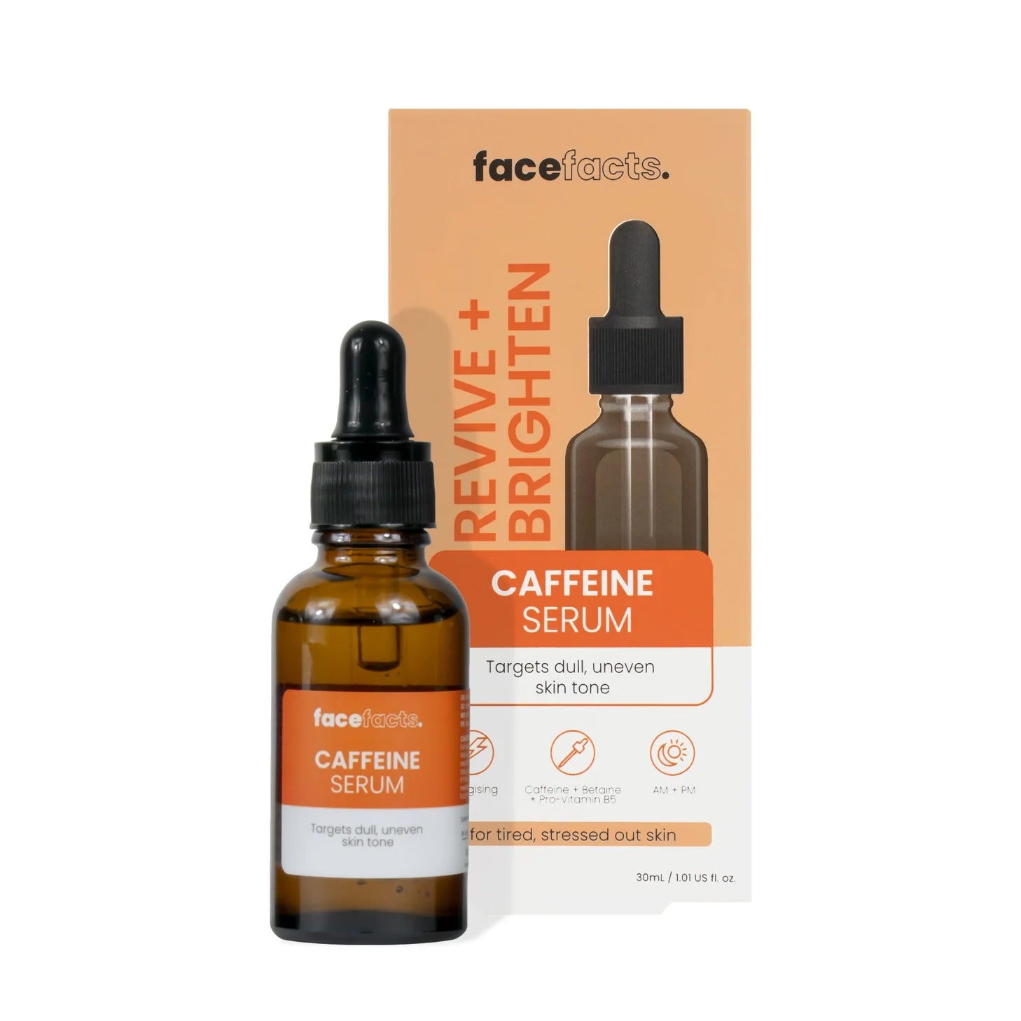 Best Energizing Caffeine Facial Serum for Dark Circles & Puffiness - Anti-Aging Eye Treatment for Brighter Skin - Perfect for Morning Skincare Routine & Travel