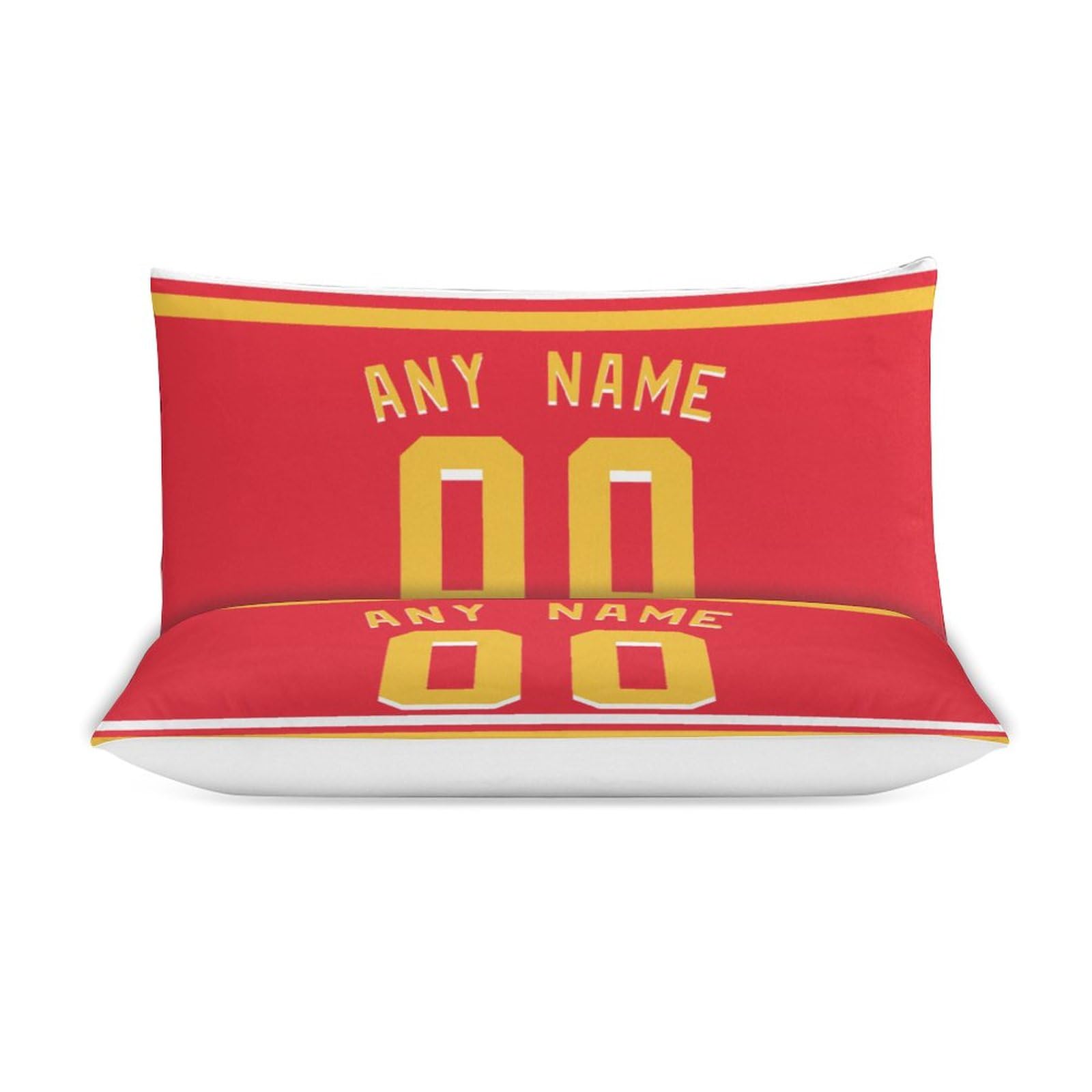 Custom Football Comforter Set - 3 Piece Bedding with Personalized Name & Number | Soft, Lightweight Quilt & Pillowcases for Football Fans | Perfect for Sports-Themed Bedroom Decor & Game Day Comfort