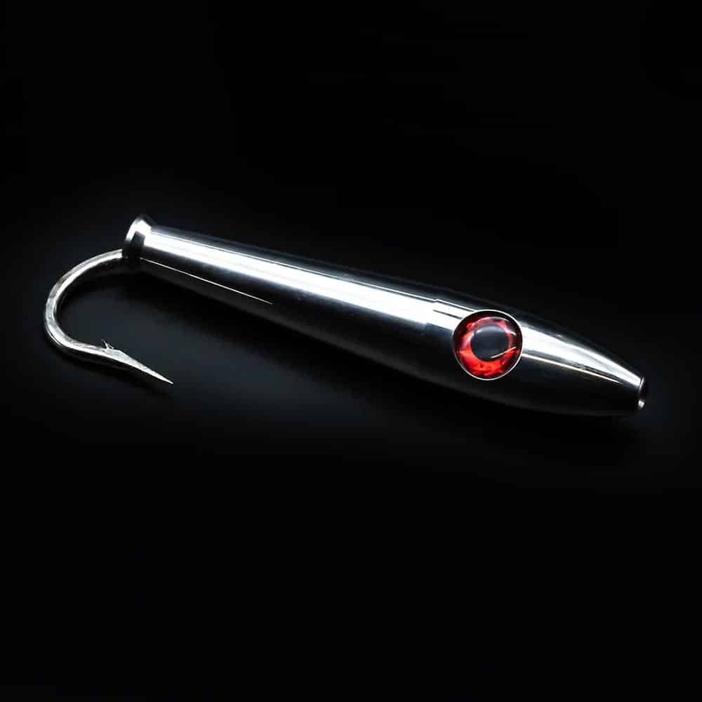 Premium Red Eye Stainless Steel Tuna Stick Trolling Lures - Saltwater Fishing Gear for Offshore & Deep Sea Anglers - Perfect for Tuna, Mahi Mahi & Marlin Fishing Adventures