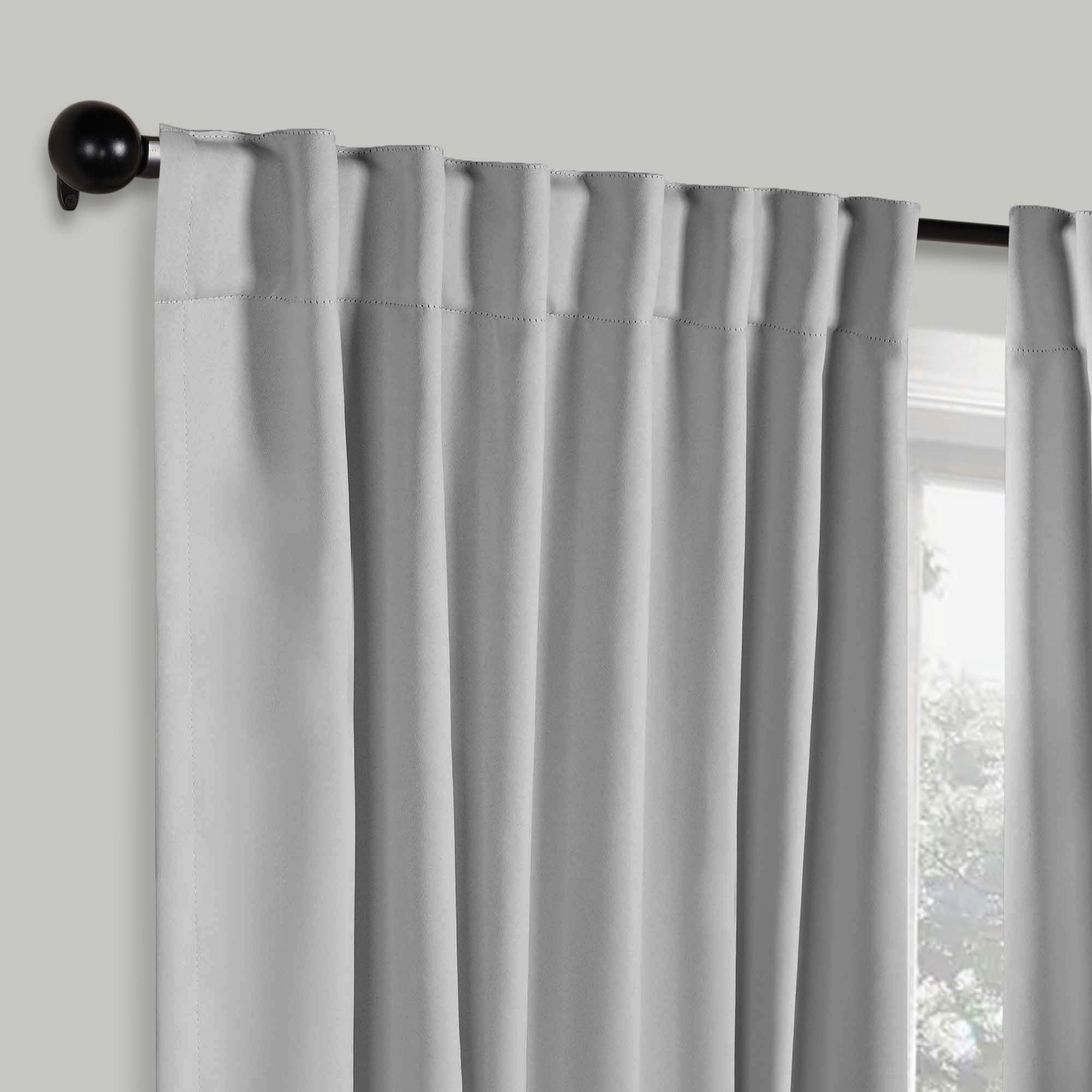Blackout Curtains for Bedroom - Solid Room Darkening Thermal Insulated Curtains with Back Tabs, Set of 2 Panels - Perfect for Nursery, Home Theater & Light Sleepers