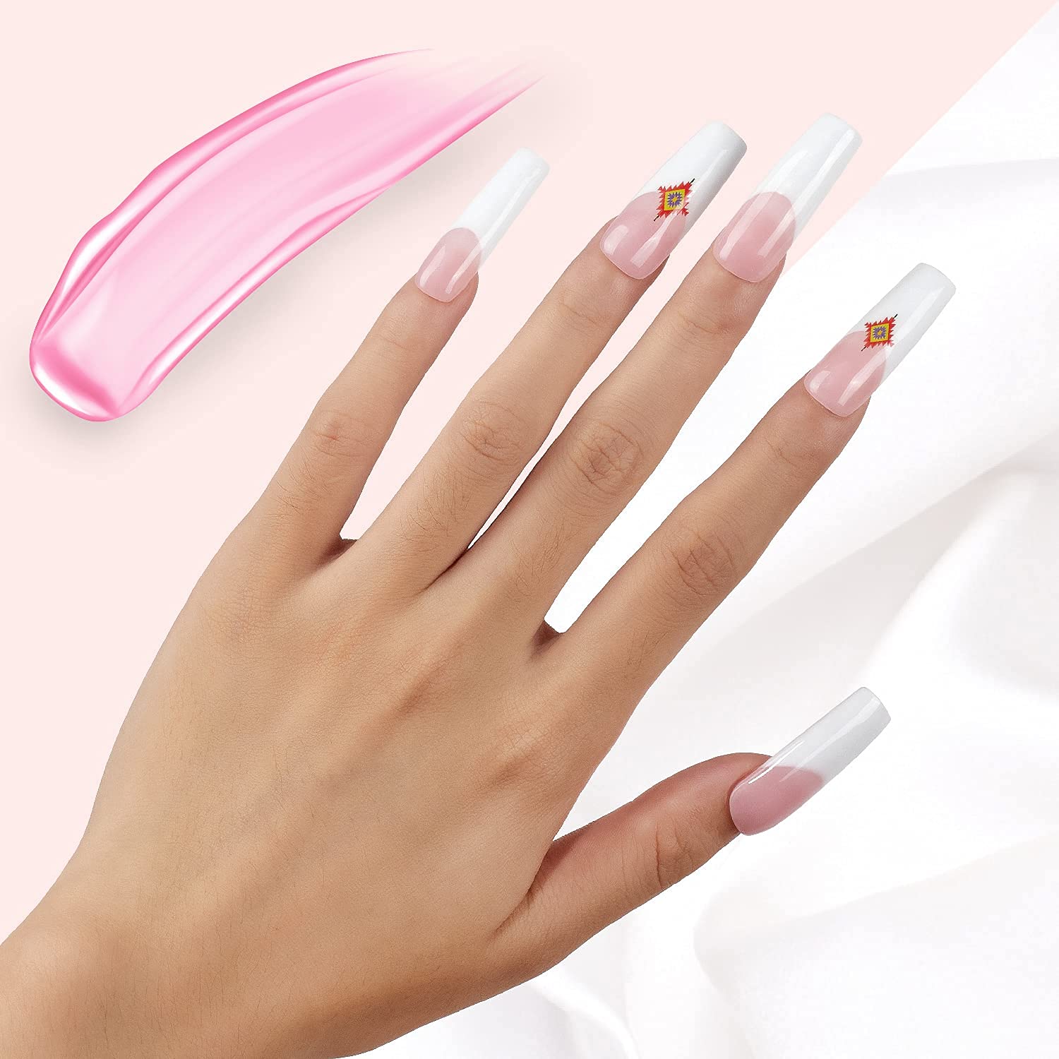 Makartt Pink Poly Nail Gel Kit with Dehydrator & Primer - 50ML Natural Pink Nail Gel, Protein Bonder & Primer Liquid for Strong Nails | Perfect for Salon, Home Manicures & Nail Extensions