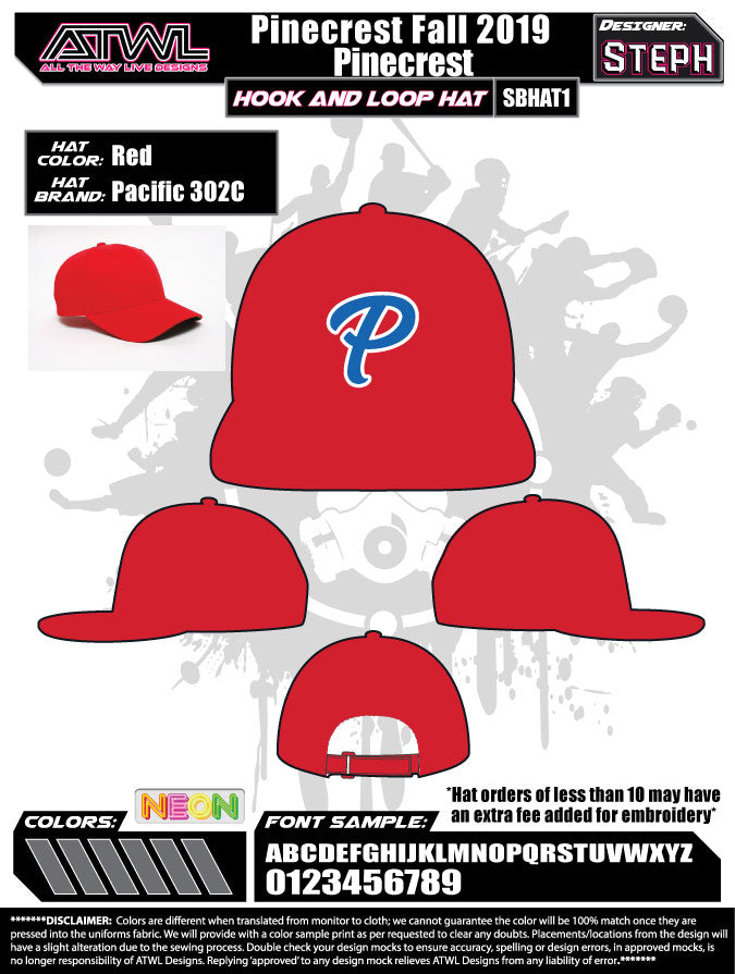 Pinecrest Fall League Hats for Men & Women - Stylish Baseball Caps for Outdoor Sports, Hiking, and Casual Wear