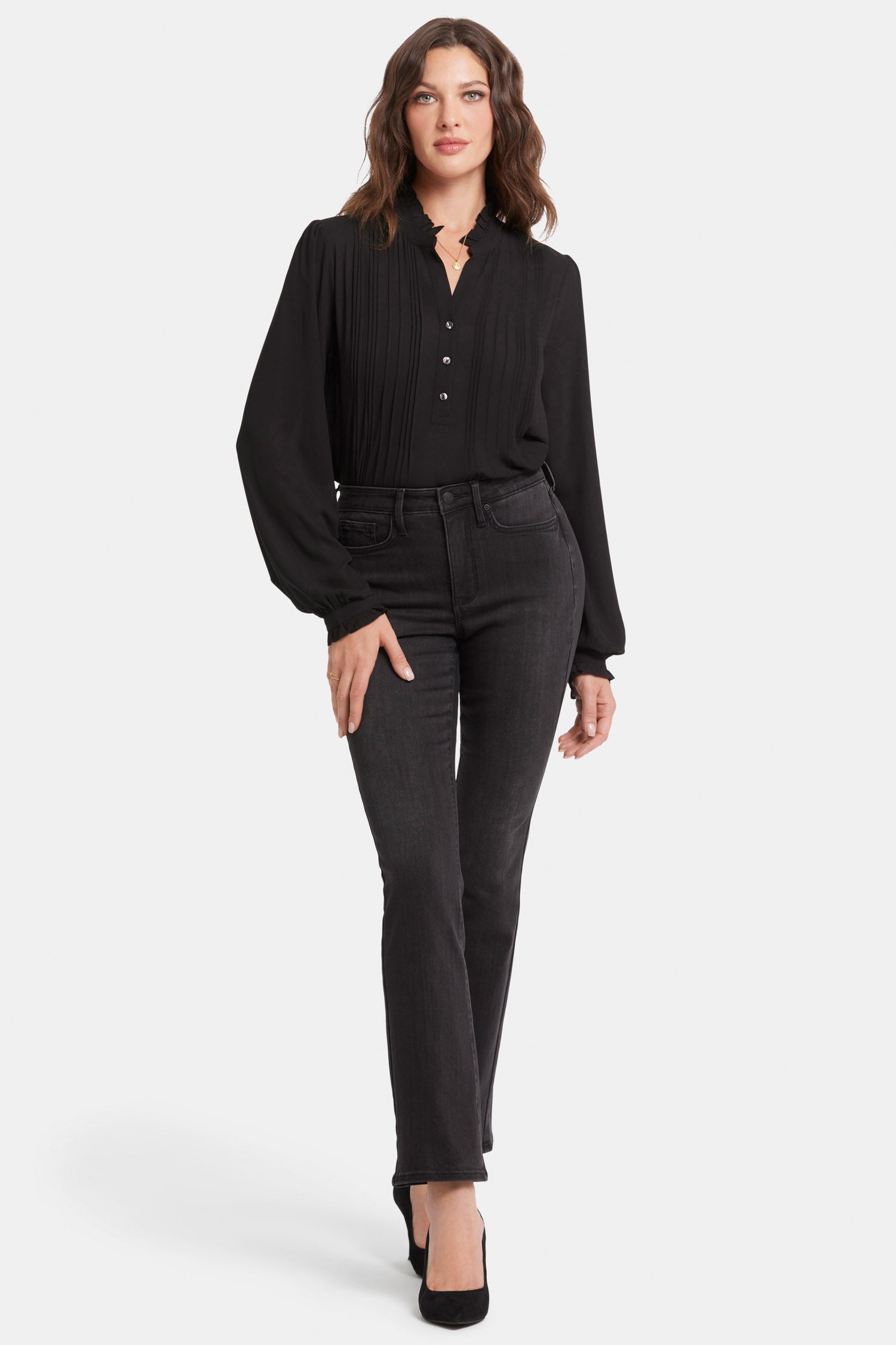 Billie Mini Bootcut Jeans for Women - Petite Fit, Comfortable Stretch Denim, Crosswinds Wash | Perfect for Casual Outfits, Date Nights & Everyday Wear