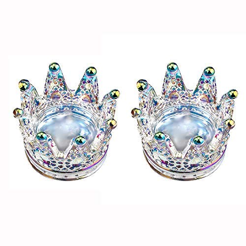 Colorful Crown Nail Art Dappen Dish - 2-in-1 Pen Holder & Acrylic Bowl for DIY Nail Design