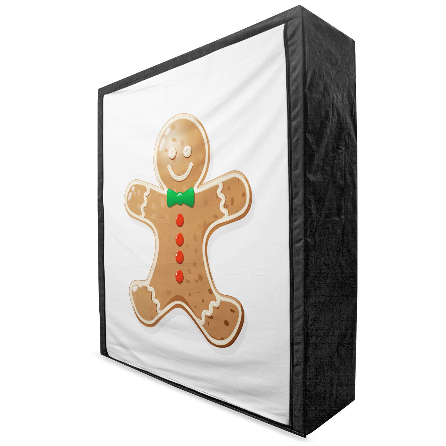 Ambesonne Gingerbread Man Portable Fabric Wardrobe - 59