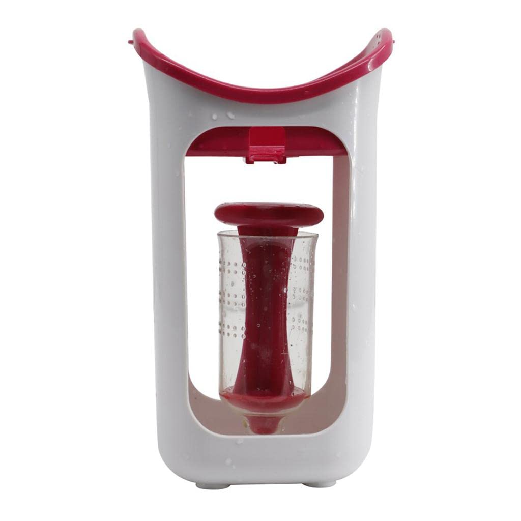 Baby Food Squeeze Pouch Organizer - Reusable Storage Pouches for Puree, Baby Feeding & Snacks - Perfect for On-the-Go, Travel & Daycare (Red)