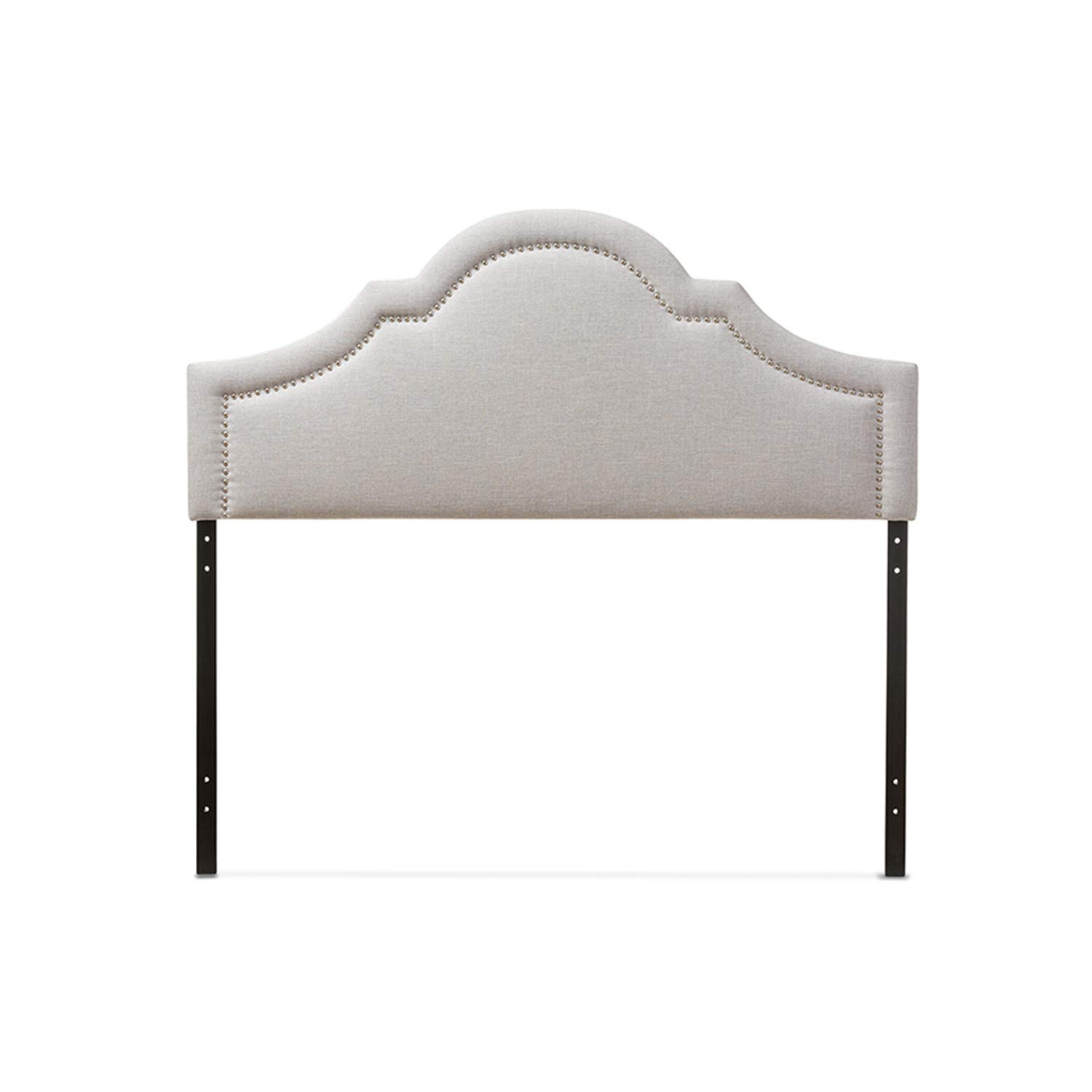 Baxton Studio Ritta Modern Upholstered Queen Size Headboard in Beige - Perfect for Bedroom Decor and Contemporary Home Styling