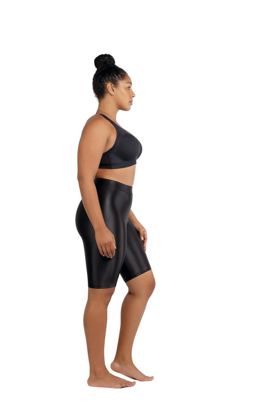 Parfait Power Fit Unlined Moderate Impact Sports Bra - Black with Pink Blush | Comfortable Workout & Yoga Support for Women
